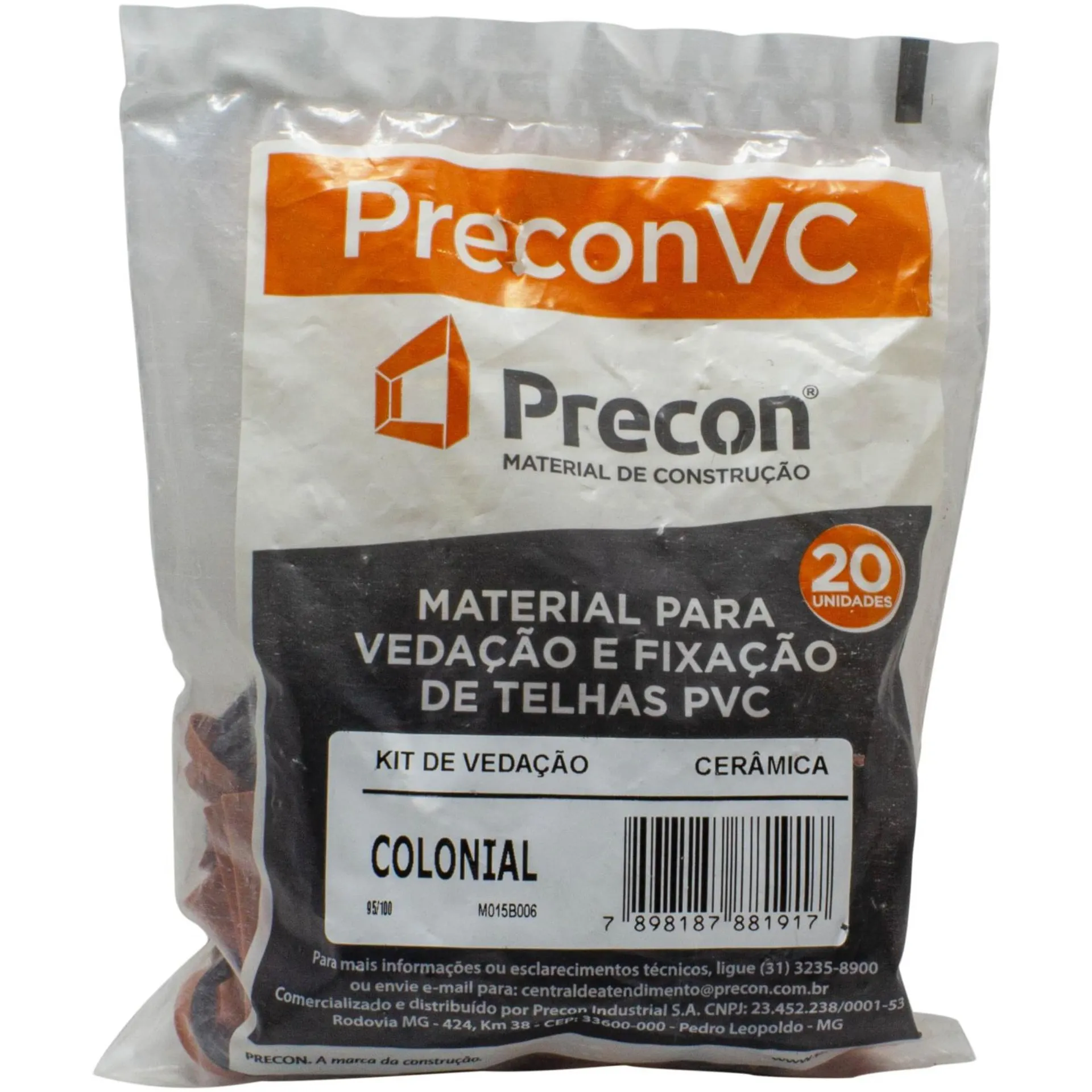 Kit de Vedação Colonial de Cerâmica para Telha PVC - Precon