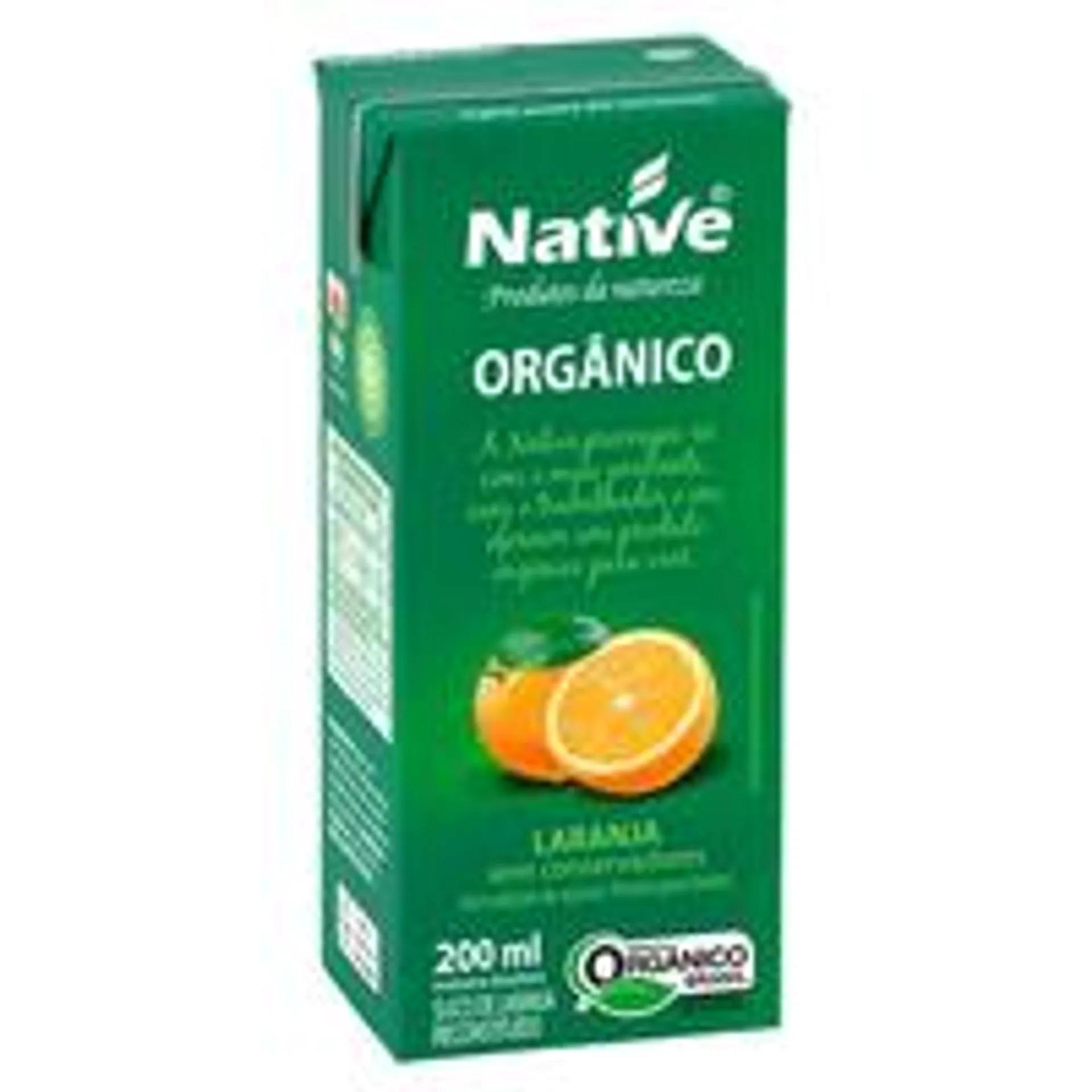 Suco Orgânico NATIVE Sabor Laranja 200ml