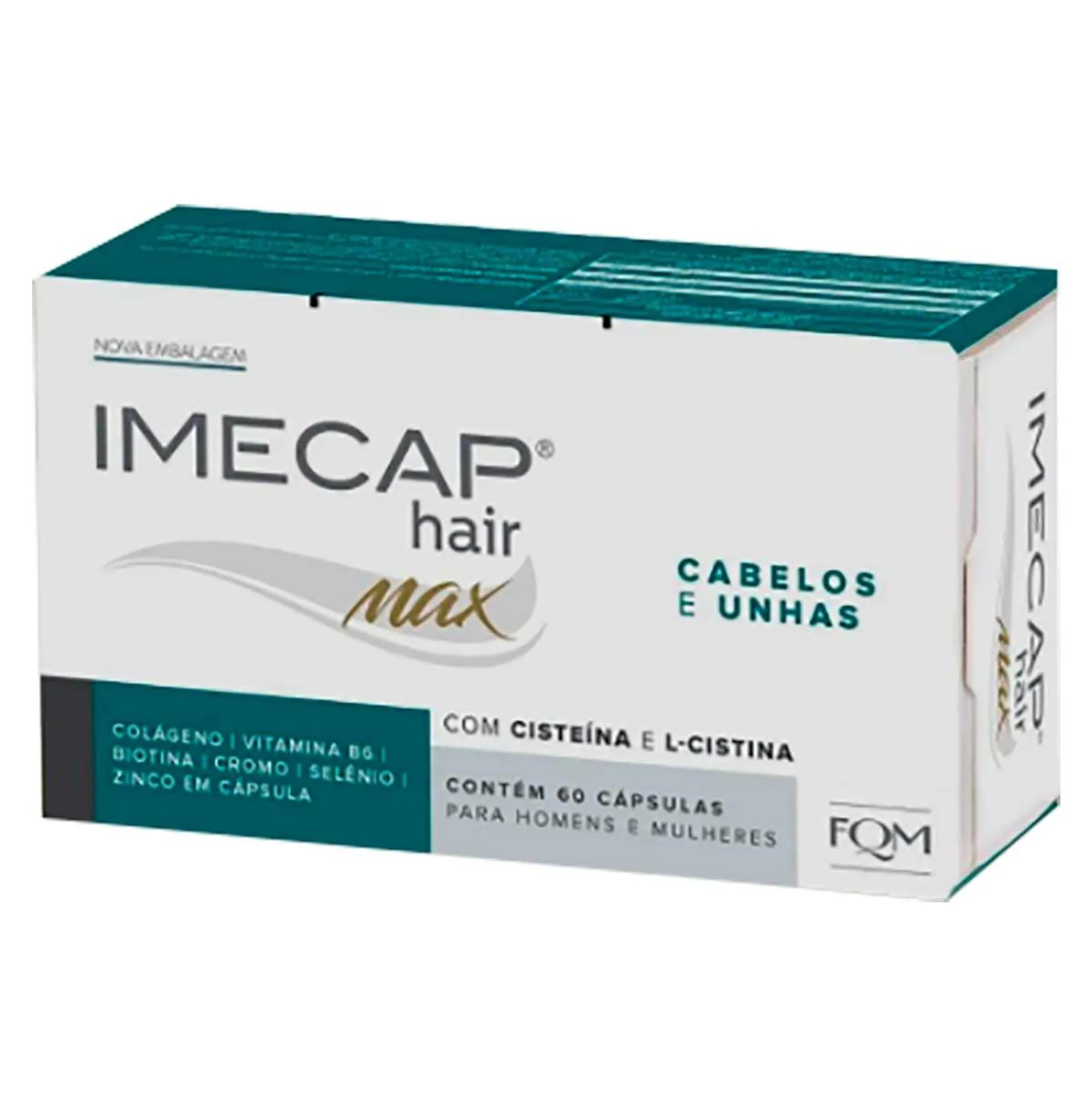 Suplemento Vitamínico Imecap Hair Max Cabelos e Unhas 60 Cápsulas