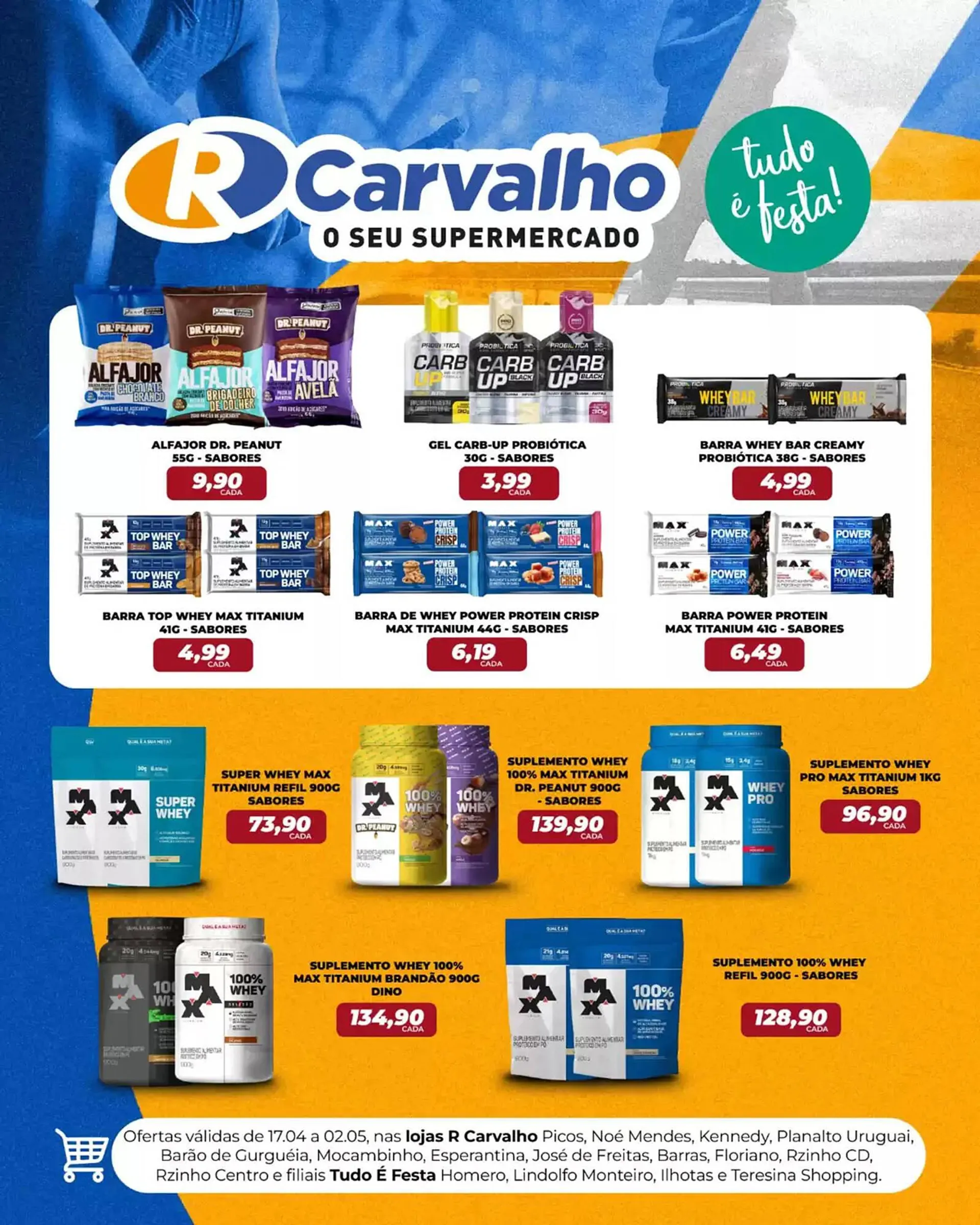 Encarte de Catálogo Carvalho Supermercado 22 de abril até 2 de maio 2025 - Pagina 1