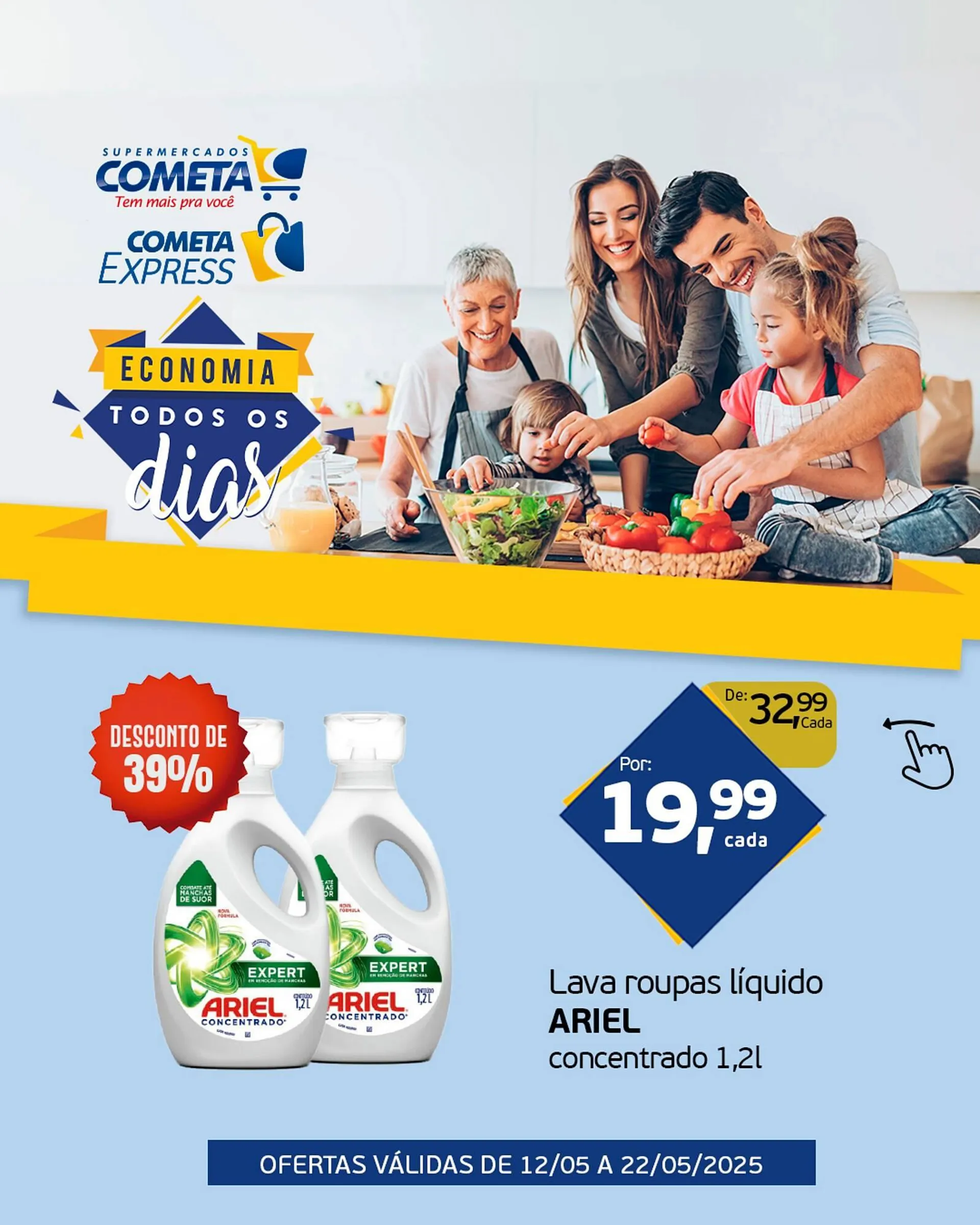 Encarte de Catálogo Cometa Supermercados 16 de maio até 22 de maio 2025 - Pagina 1