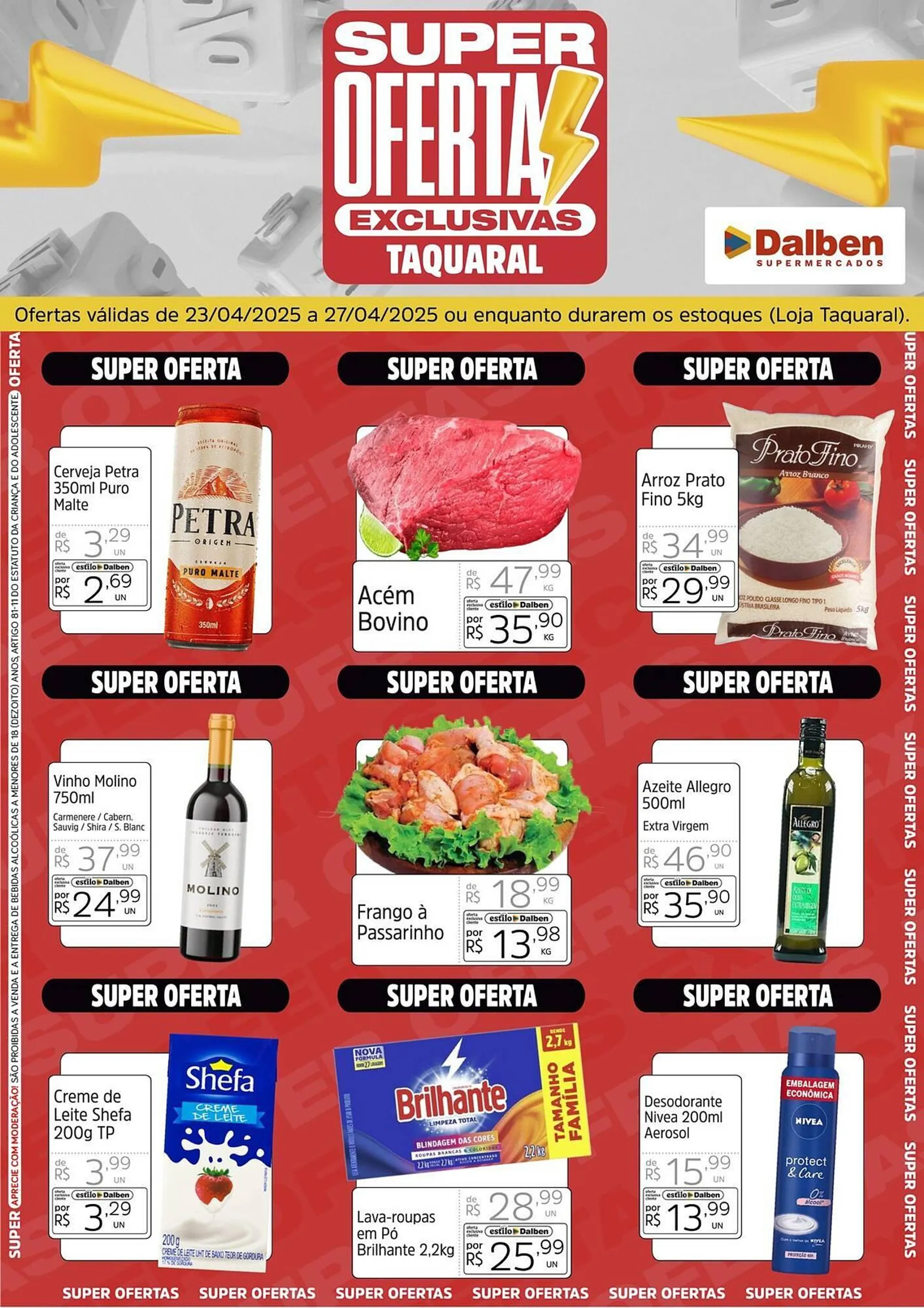 Encarte de Catálogo Supermercado Dalben 23 de abril até 27 de abril 2025 - Pagina 1