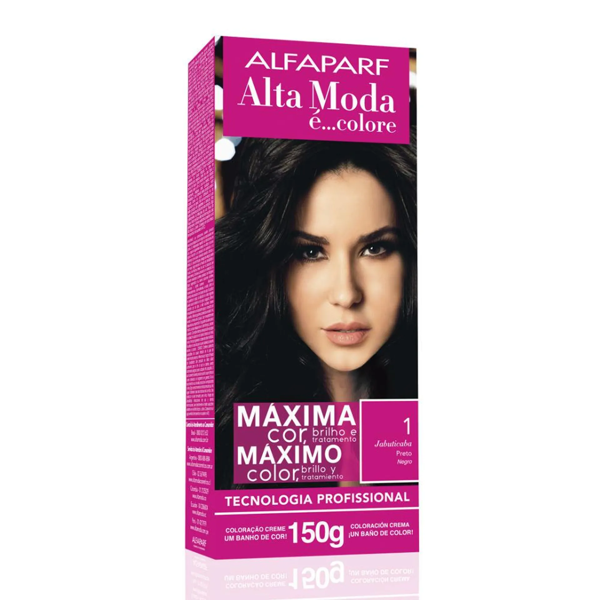 Tintura Alfaparf Alta Moda É Colore Preto 1 Jabuticaba 150g