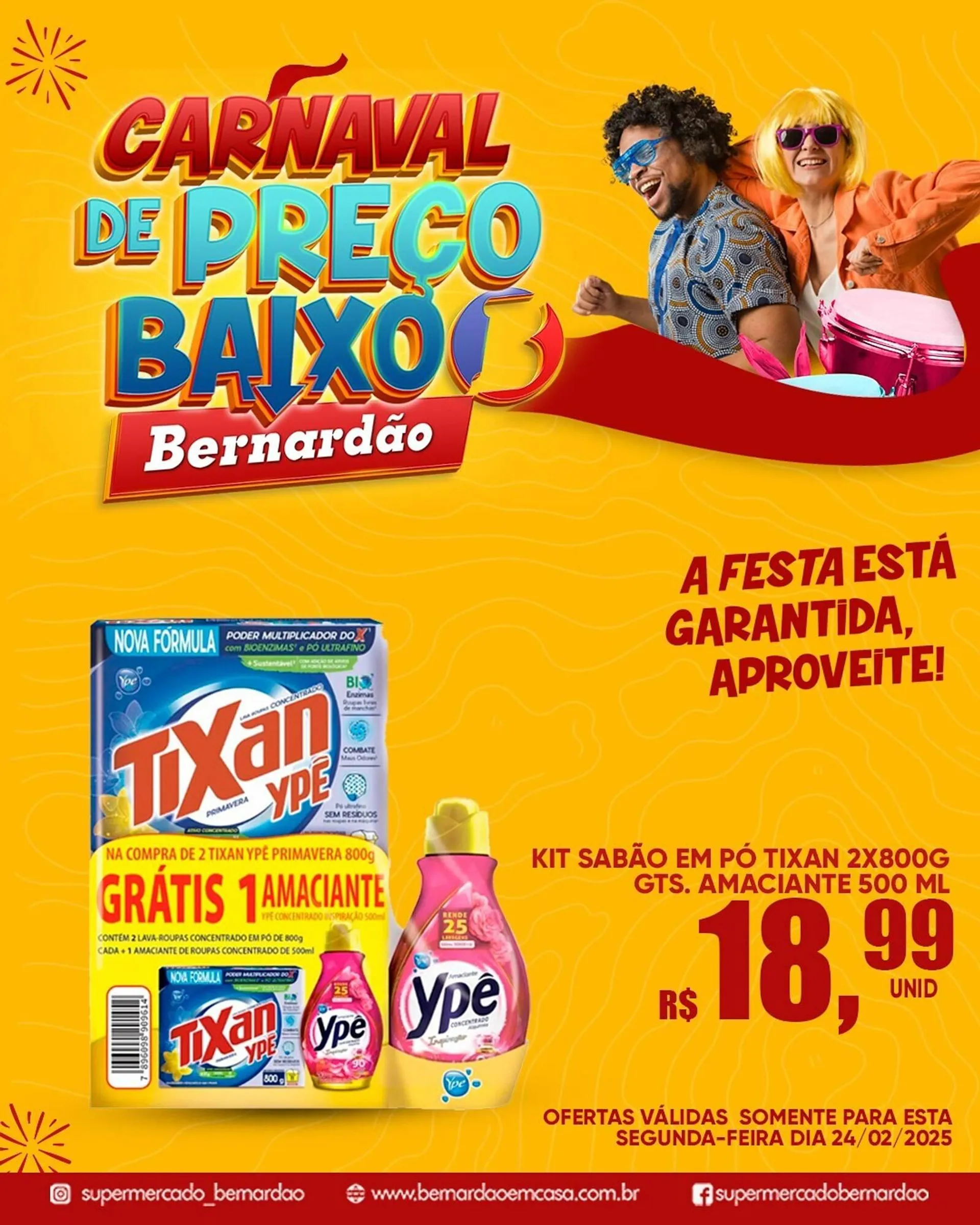 Encarte de Catálogo Supermercado Bernardão 24 de fevereiro até 2 de março 2025 - Pagina 3