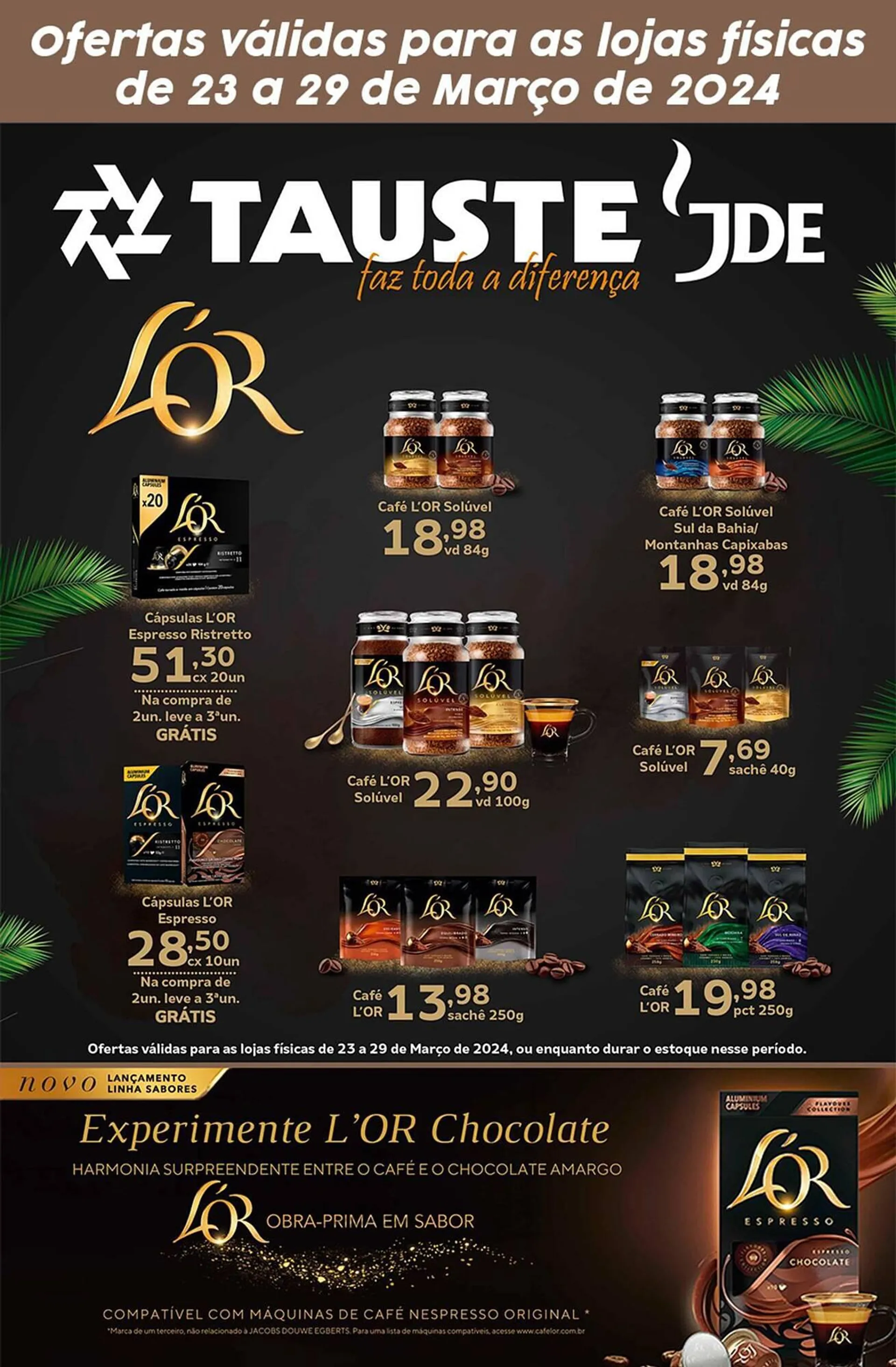 Encarte de Catálogo Supermercados Tauste 25 de março até 29 de março 2024 - Pagina 1