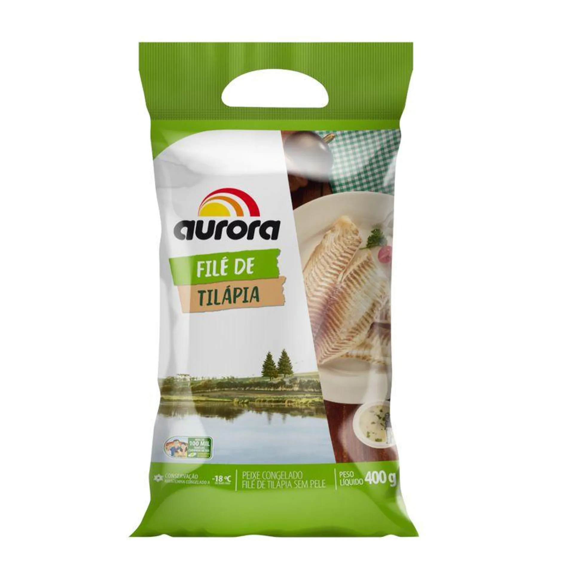 Peixe Tilápia Aurora Filé 400g