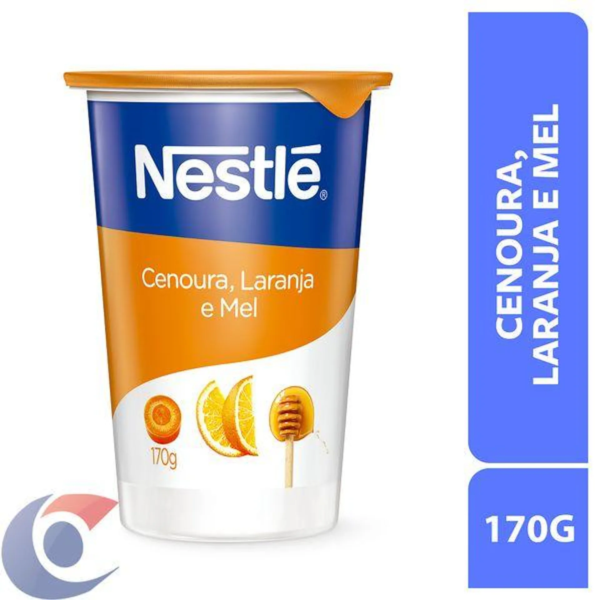 Iogurte Natural Cenoura, Laranja E Mel Nestlé Pote 170g