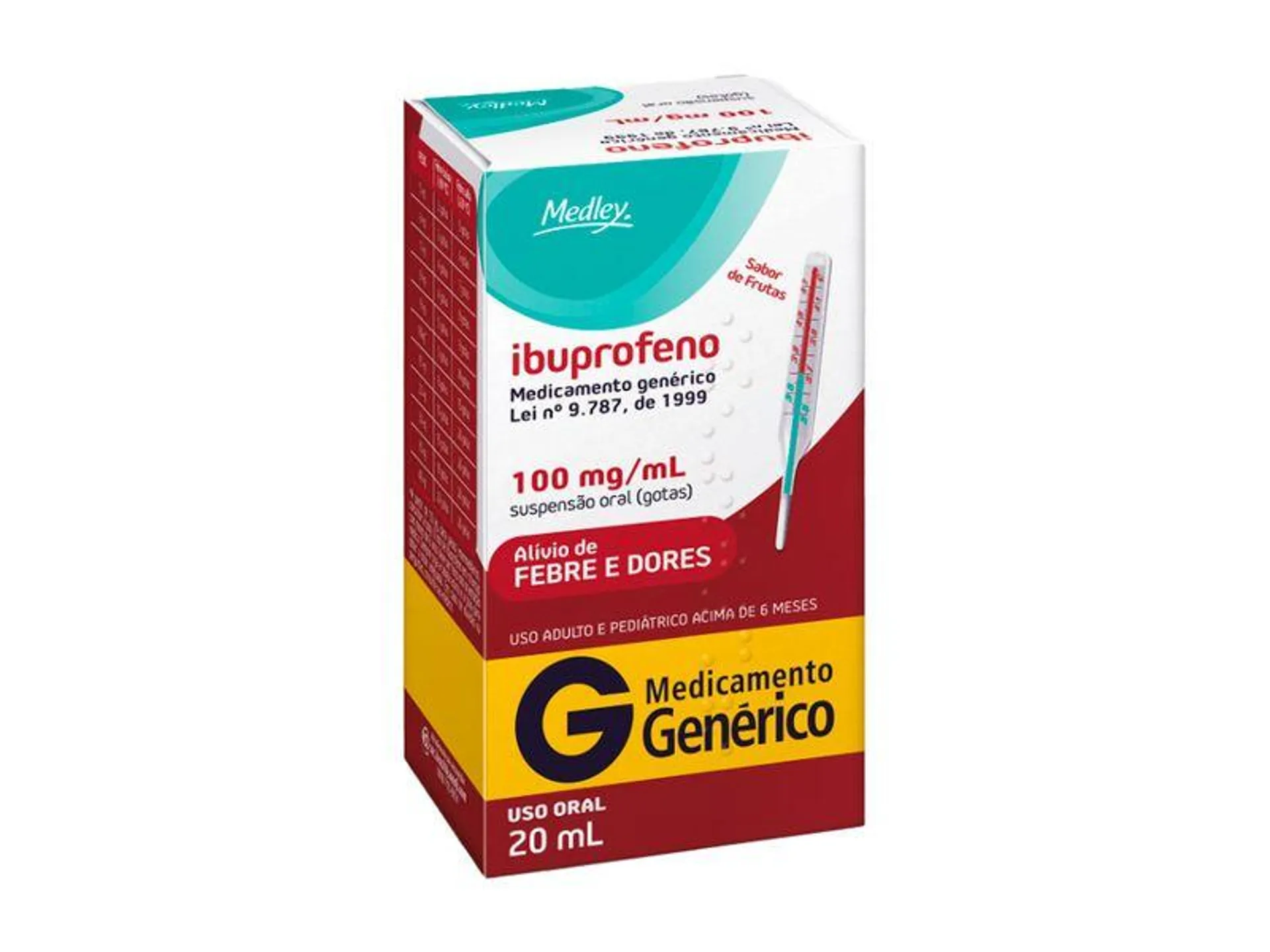 Ibuprofeno 100mg Medley Frasco 20ml