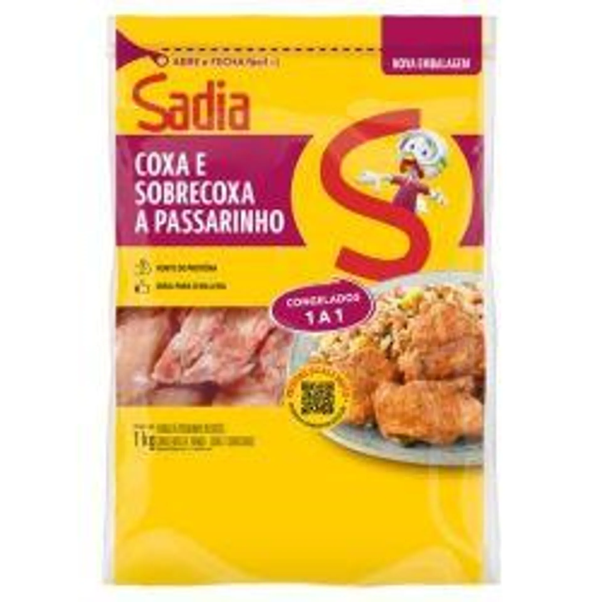 Coxa Sobrecoxa Passarinho Sadia 1kg Na Medida