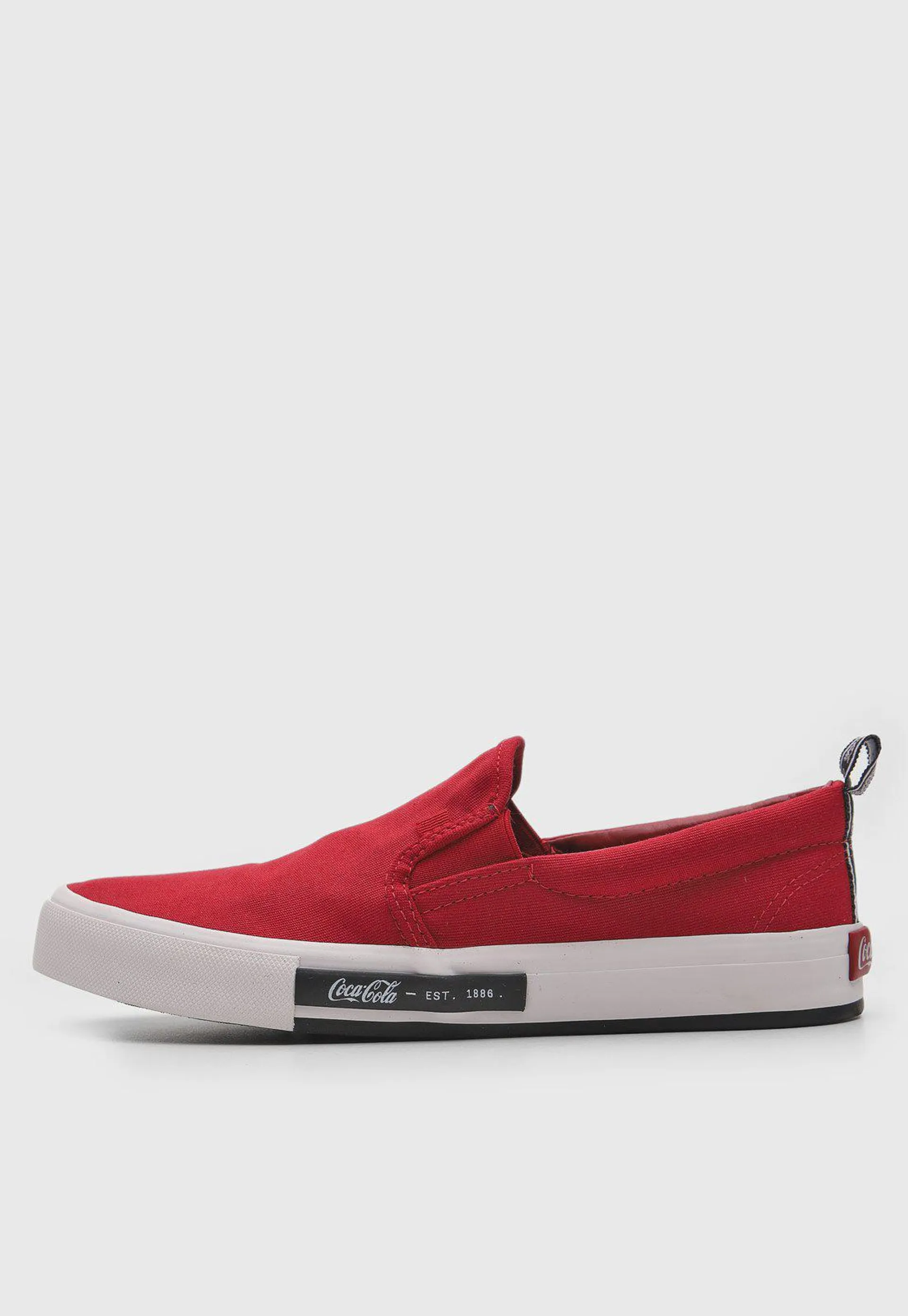 Tênis Slip On Coca Cola Coke Classic Vermelho