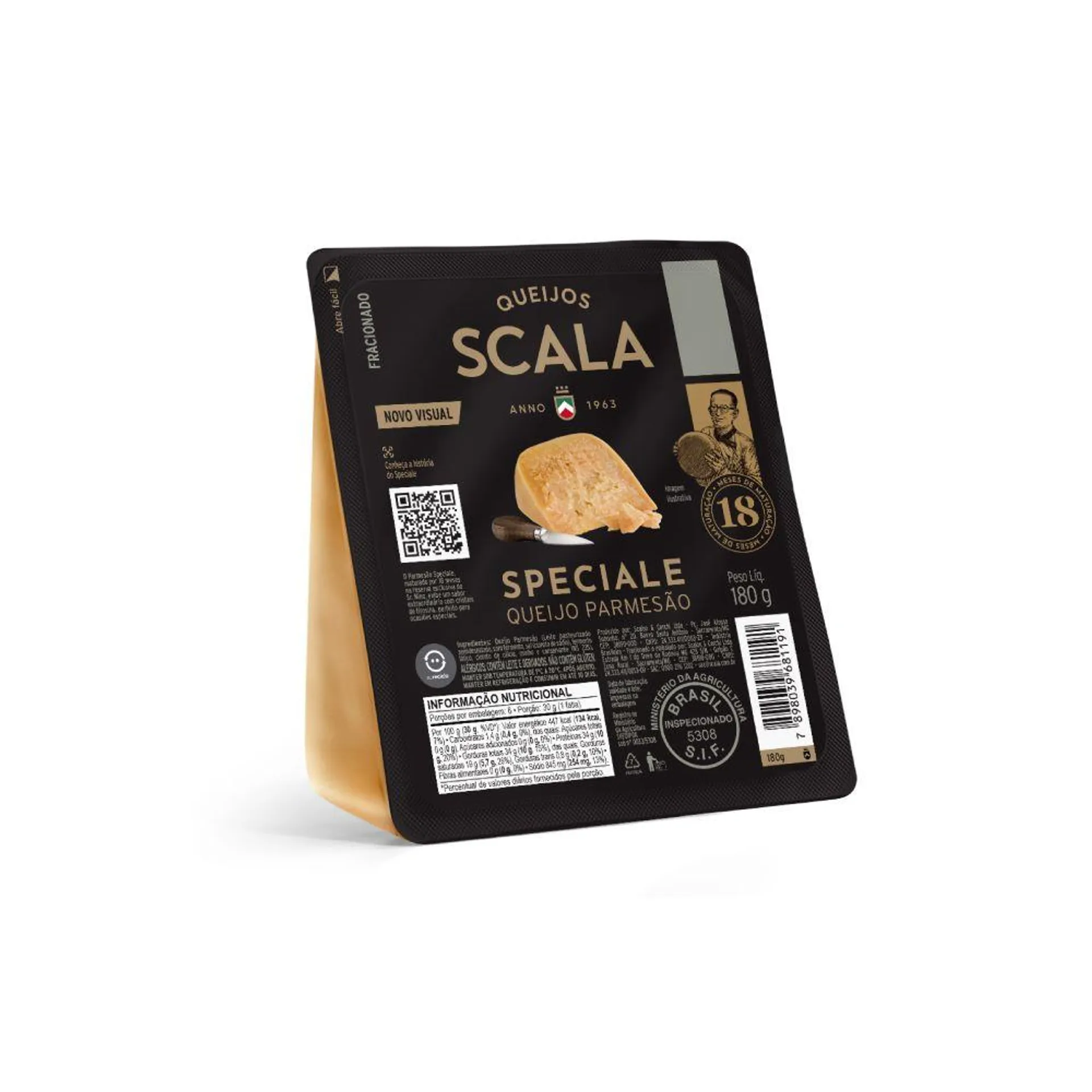 Queijo Parmesão Scala Speciale fracionado 18 meses 180g