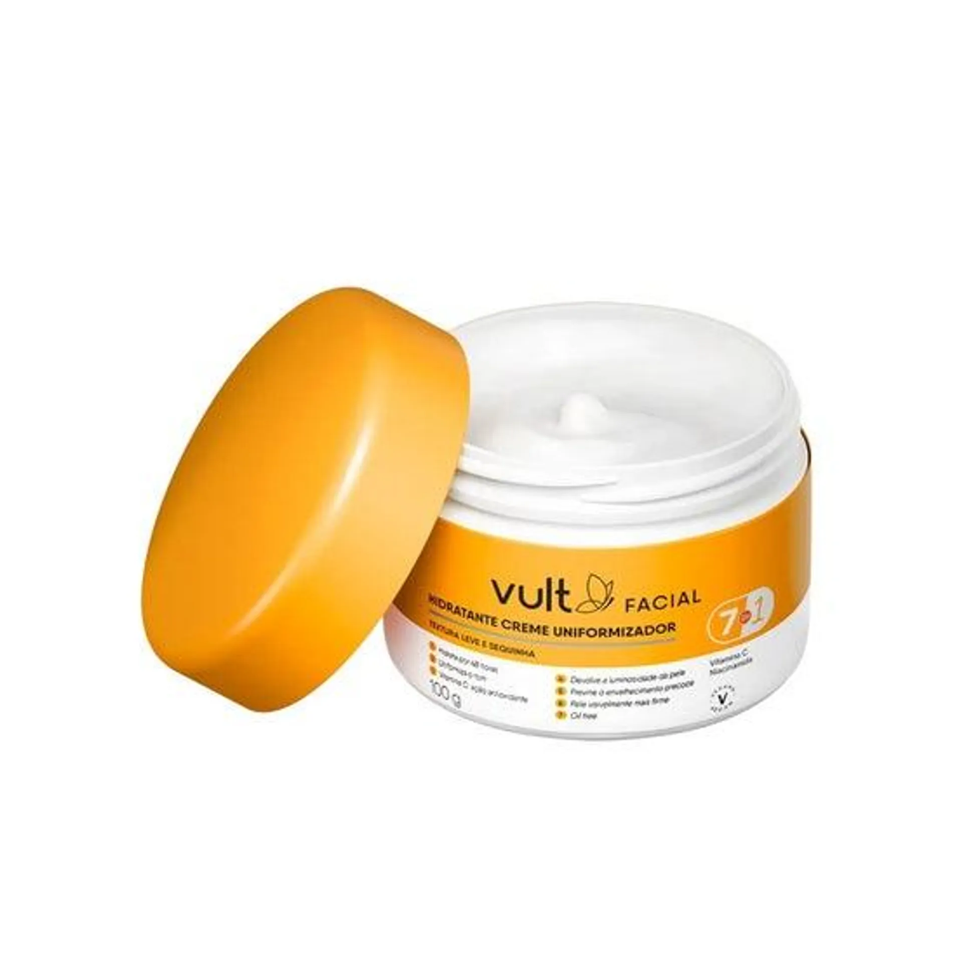 Creme Hidratante Facial Vult Uniformizador 100gr