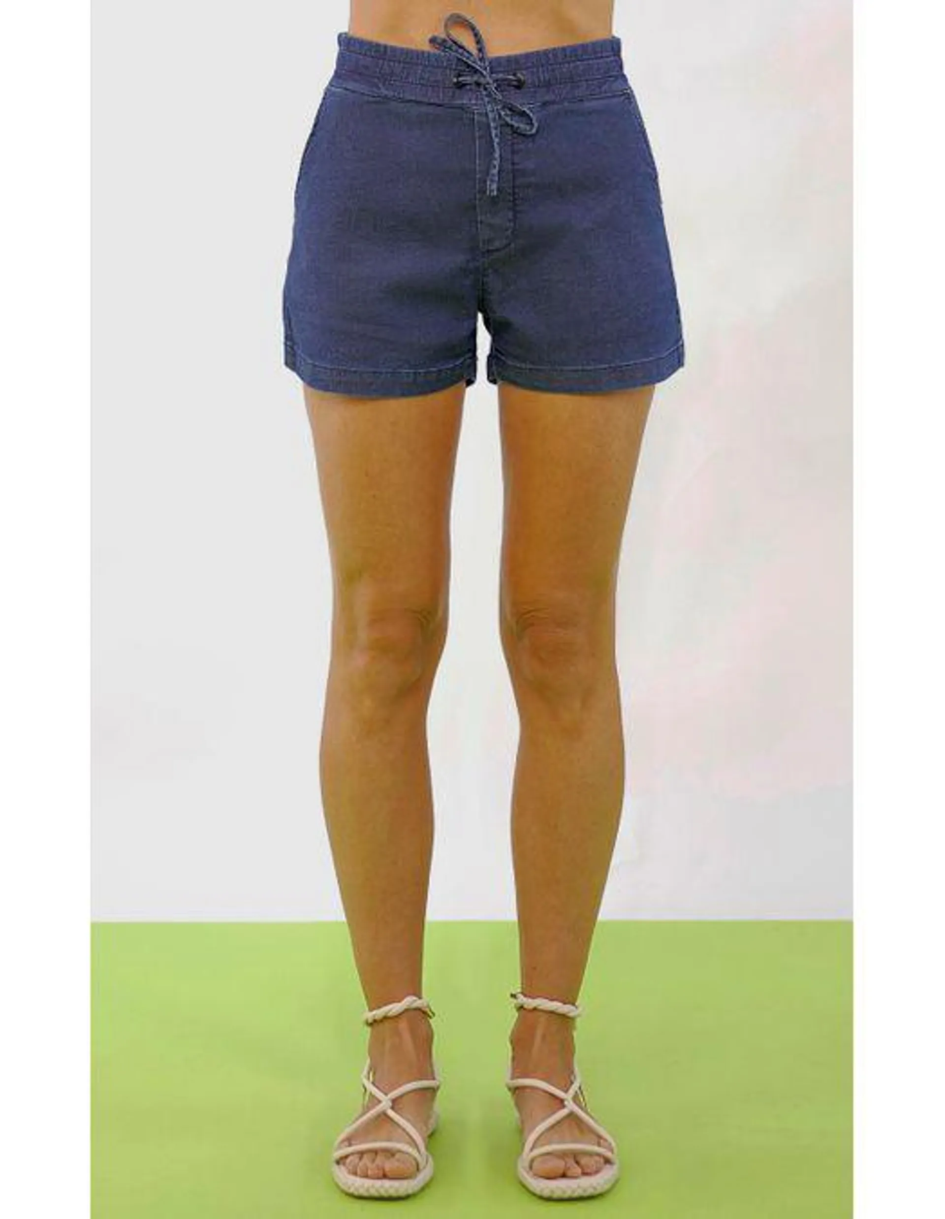 Shorts jeans jogger feminino - INDIGO