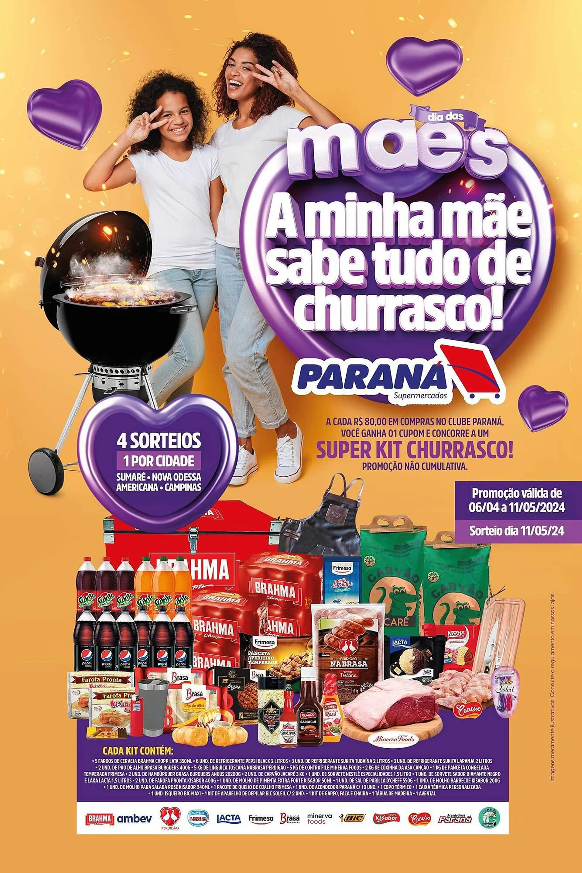 Encarte de Catálogo Supermercado Paraná 6 de abril até 11 de maio 2024 - Pagina 1