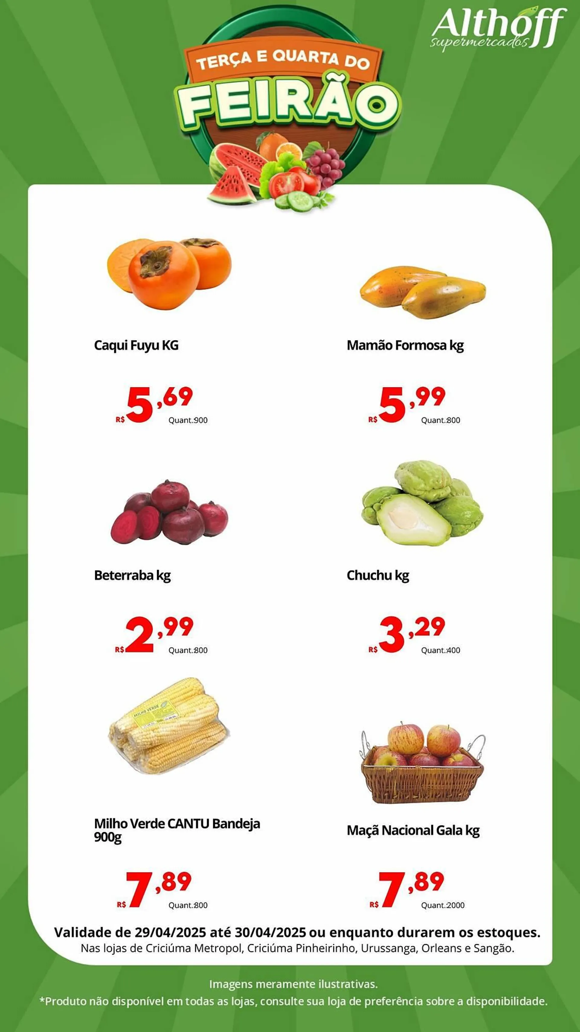 Encarte de Catálogo Althoff Supermercados 29 de abril até 30 de abril 2025 - Pagina 1