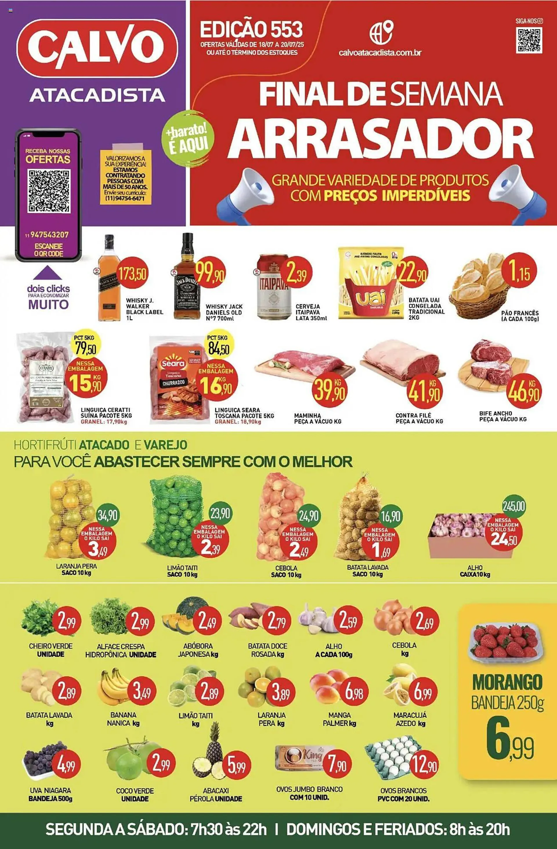 Encarte de Catálogo Calvo Atacadista 18 de julho até 21 de julho 2025 - Pagina 1