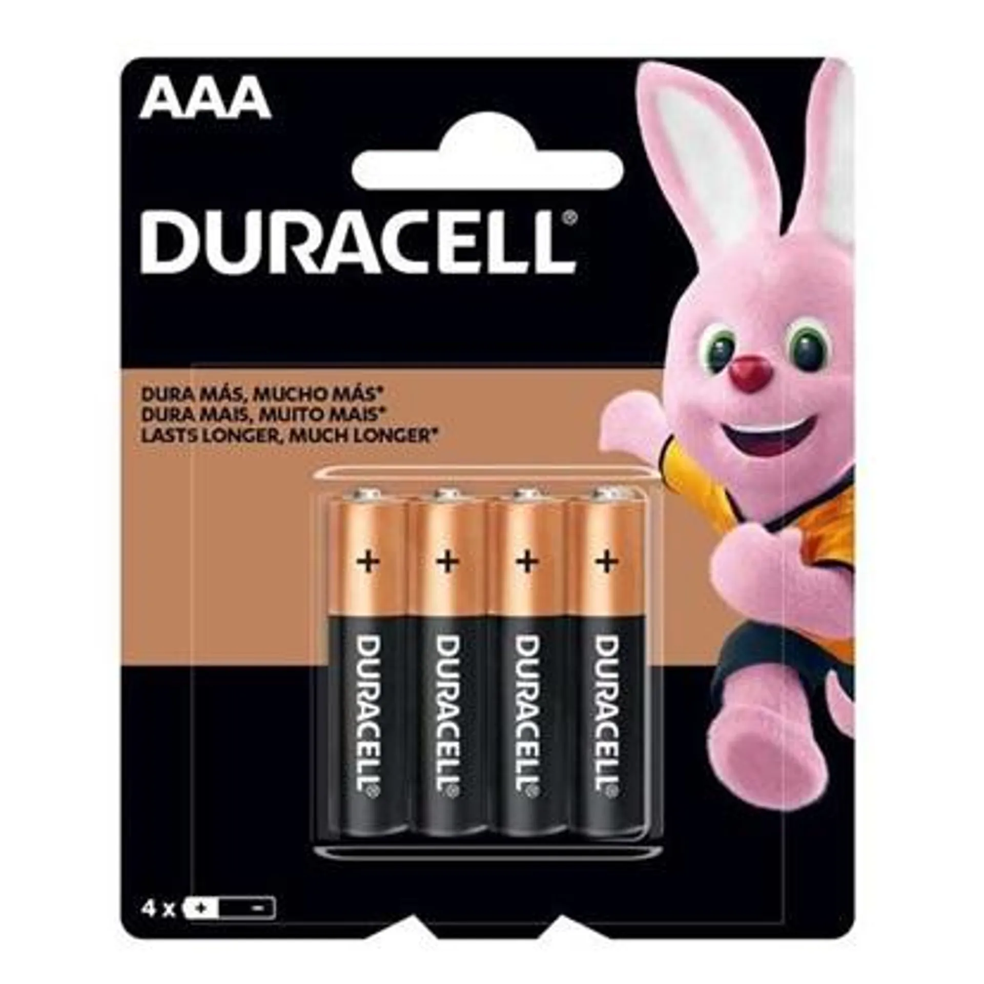 Pilha Alcalina Palito AAA PT 4 UN Duracell