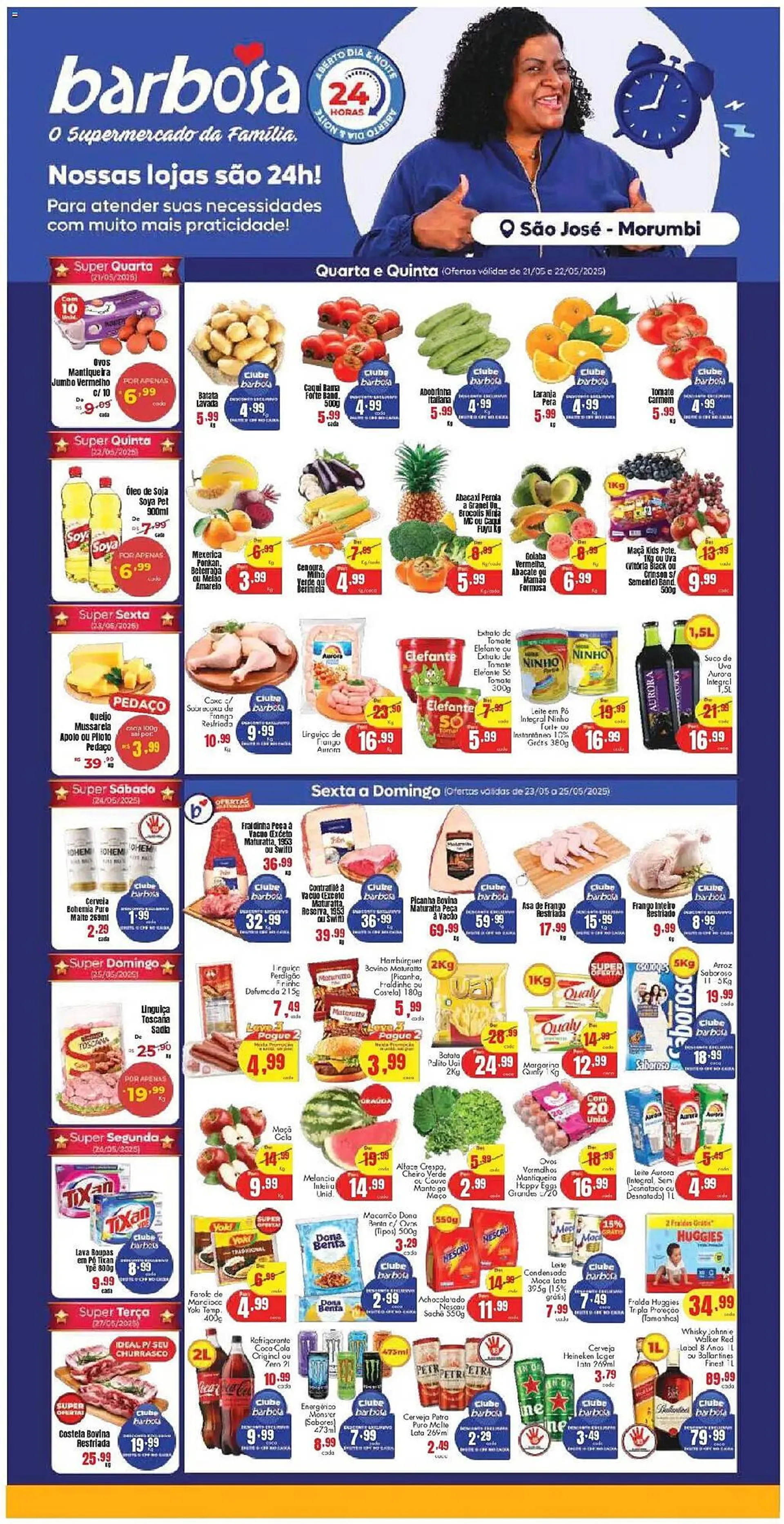 Encarte de Catálogo Barbosa Supermercados 21 de maio até 28 de maio 2025 - Pagina 1