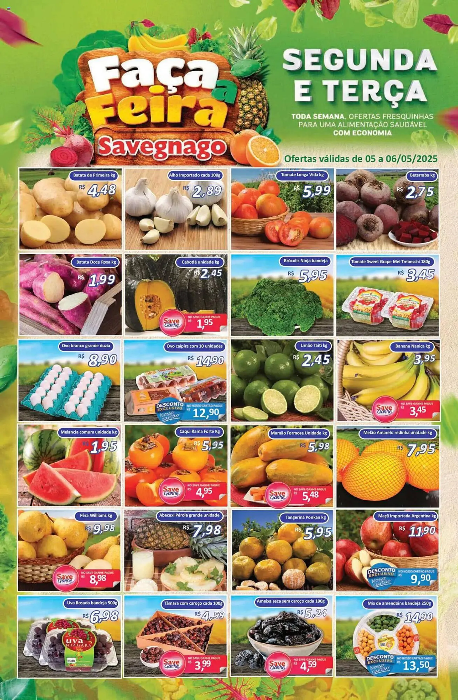 Encarte de Catálogo Supermercados Savegnago 5 de maio até 6 de maio 2025 - Pagina 1