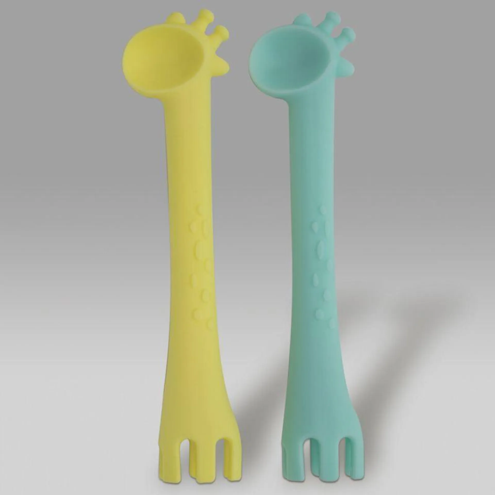 Colheres em Silicone Girafa - 1139 Amarelo