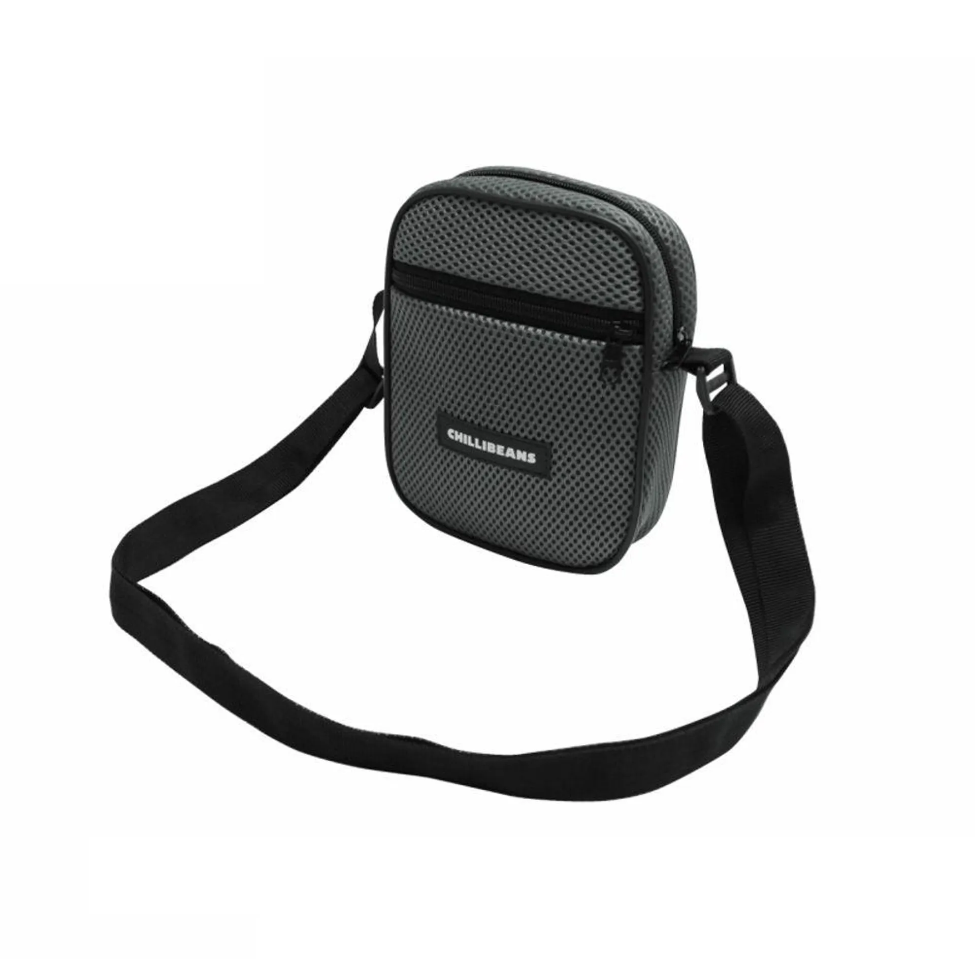 Bolsa Shoulder Unissex Chilli Beans Tela Cinza - BG.BS.0212.0404