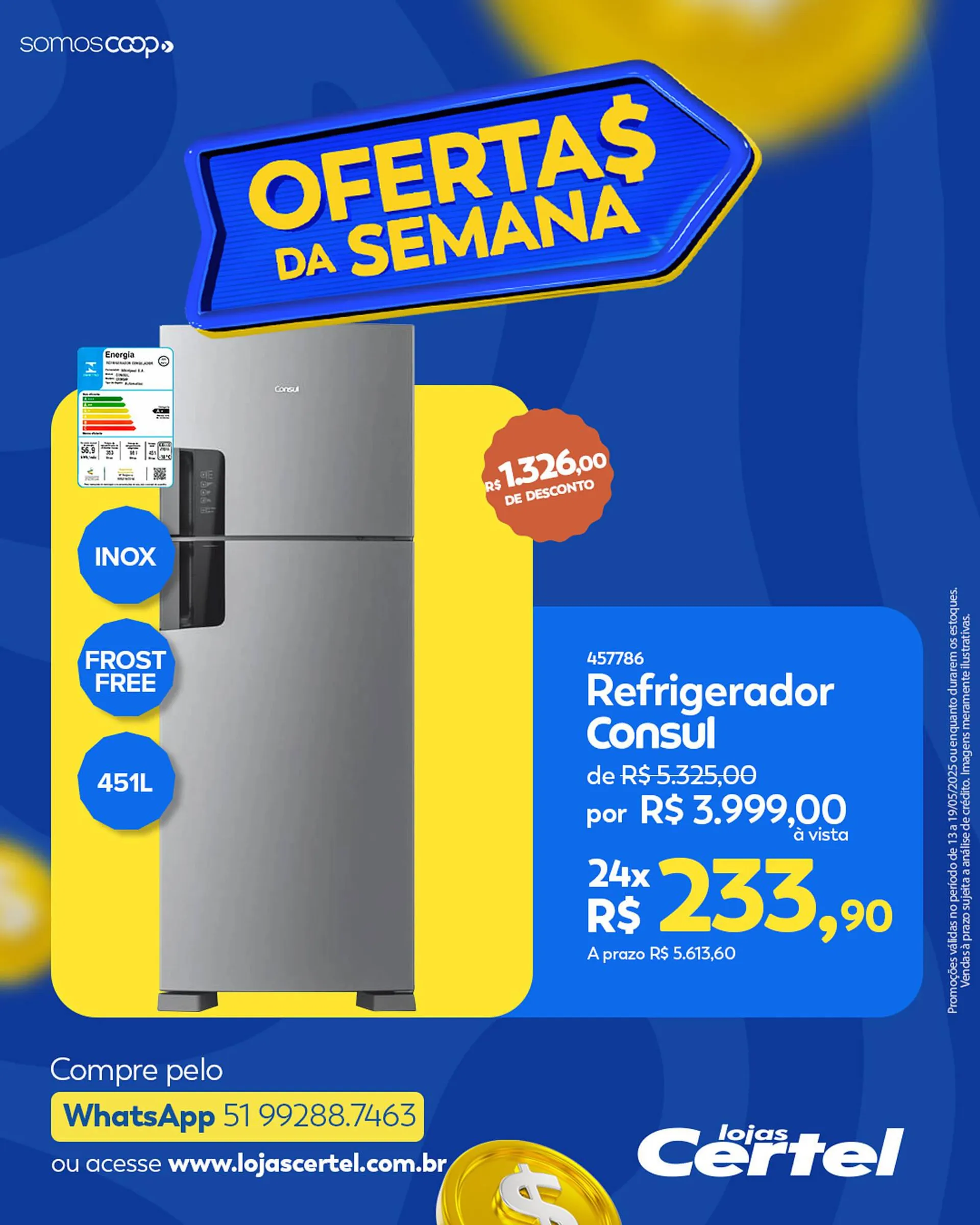Encarte de Catálogo Lojas Certel 13 de maio até 19 de maio 2025 - Pagina 1