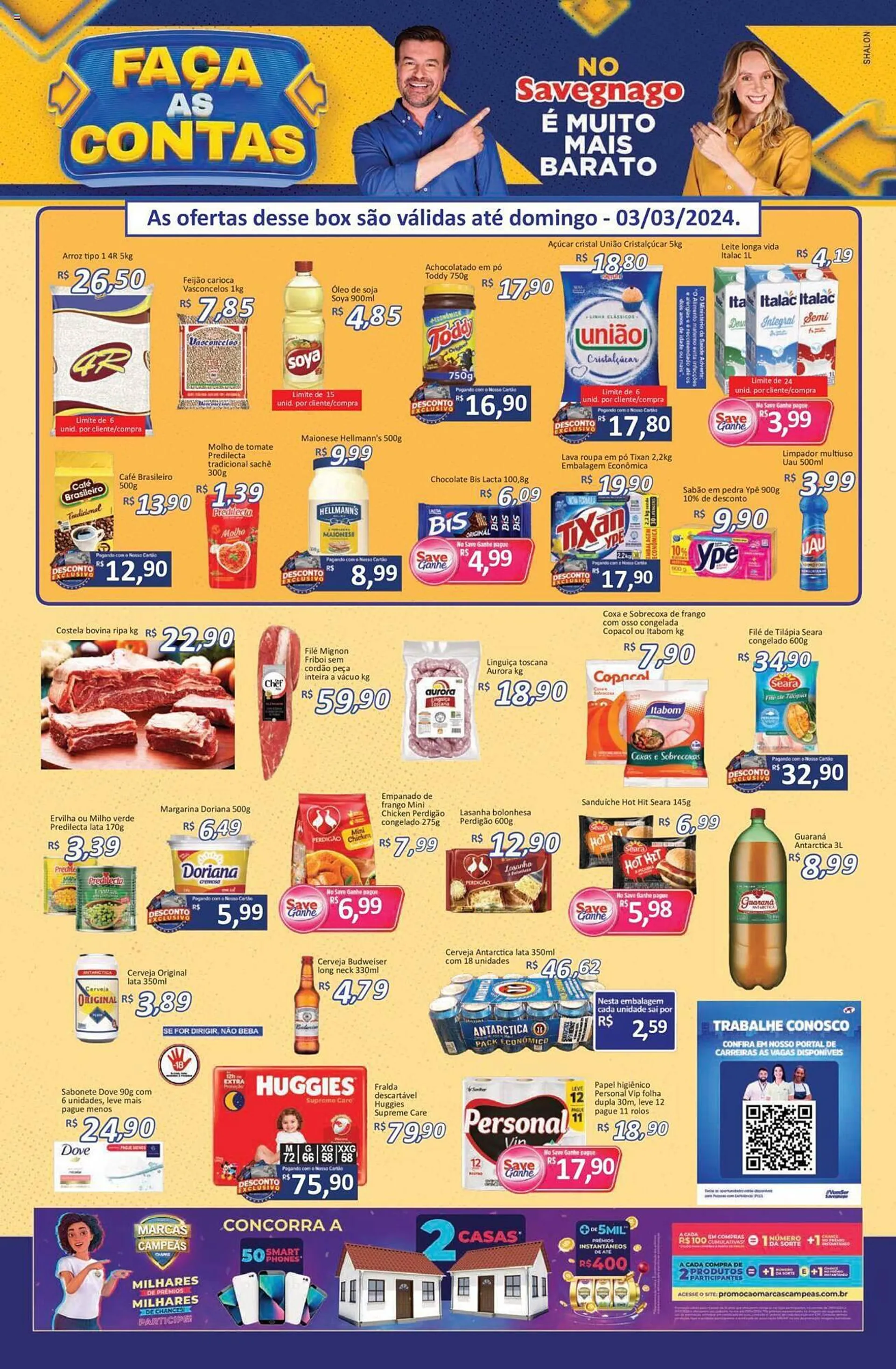 Encarte de Catálogo Supermercados Savegnago 29 de fevereiro até 6 de março 2024 - Pagina 