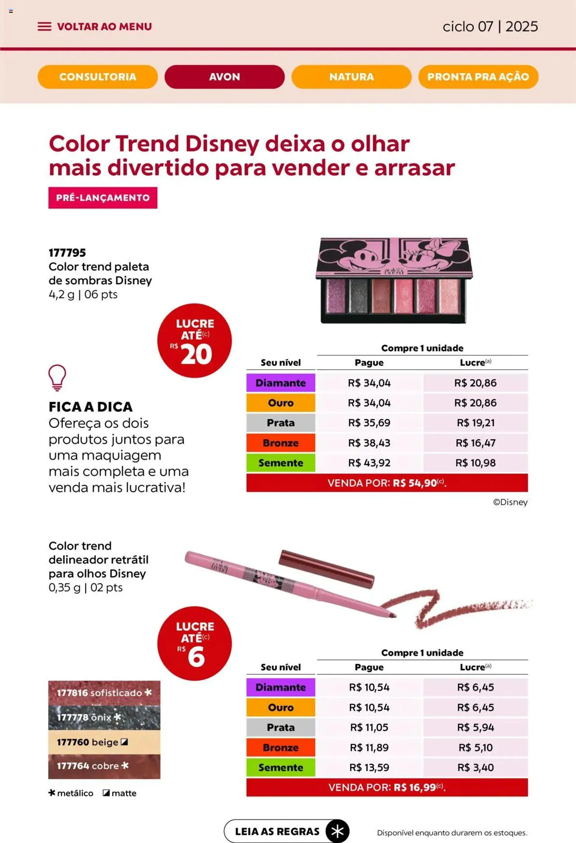 Encarte de Avon - Campanha 07: Minha Consultoria 3 de abril até 1 de maio 2025 - Pagina 38