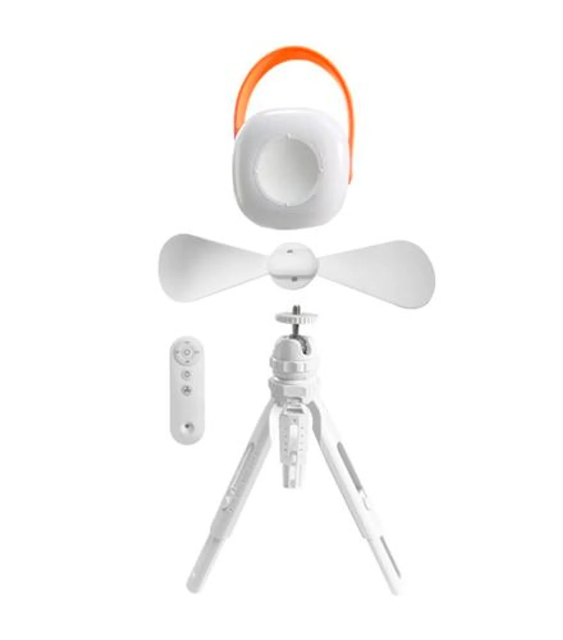 Ventilador Portátil com Luz Led Branco Útil Eletro UB7860