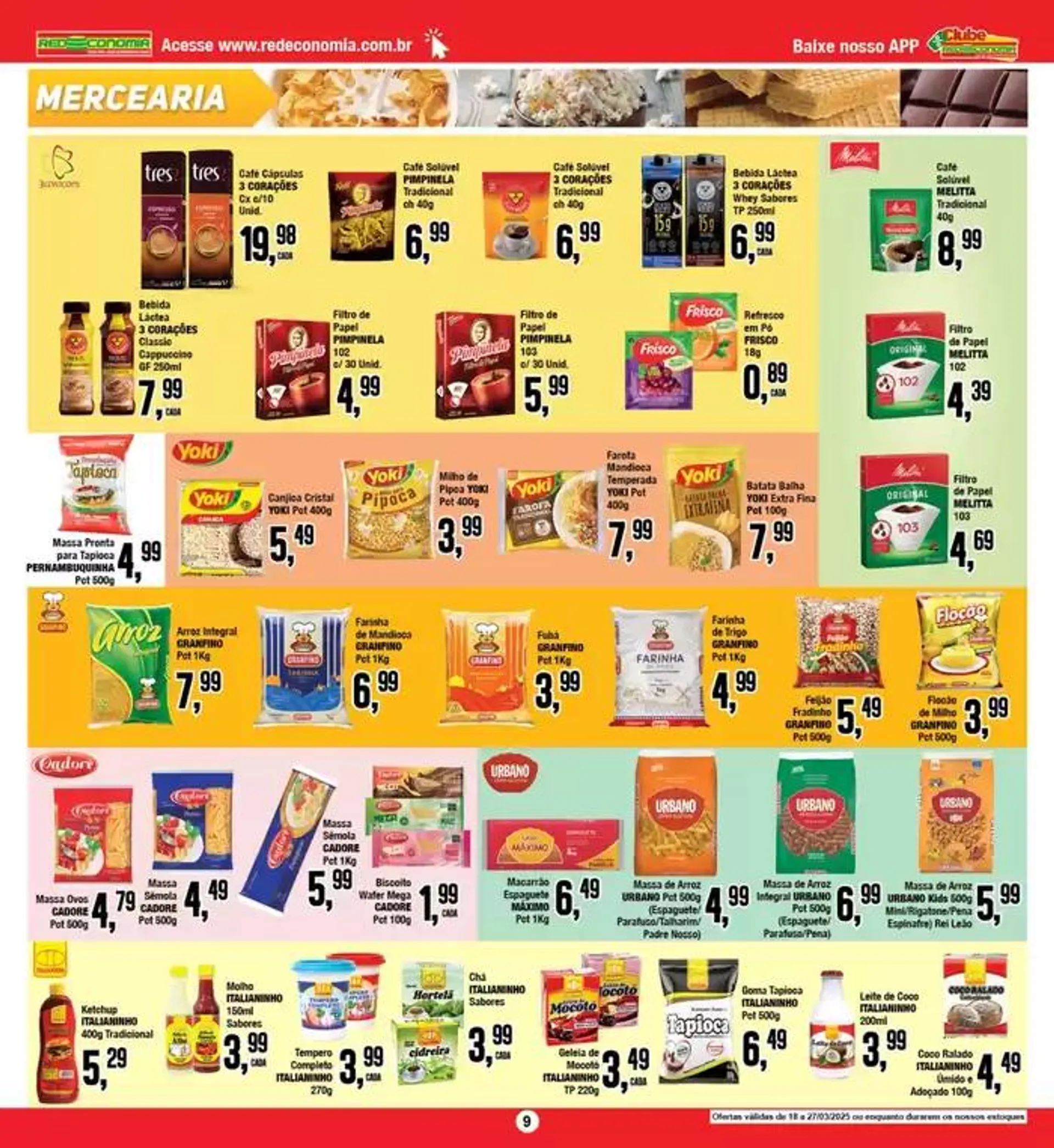 Encarte de Ofertas Rede Economia 21 de março até 23 de março 2025 - Pagina 9