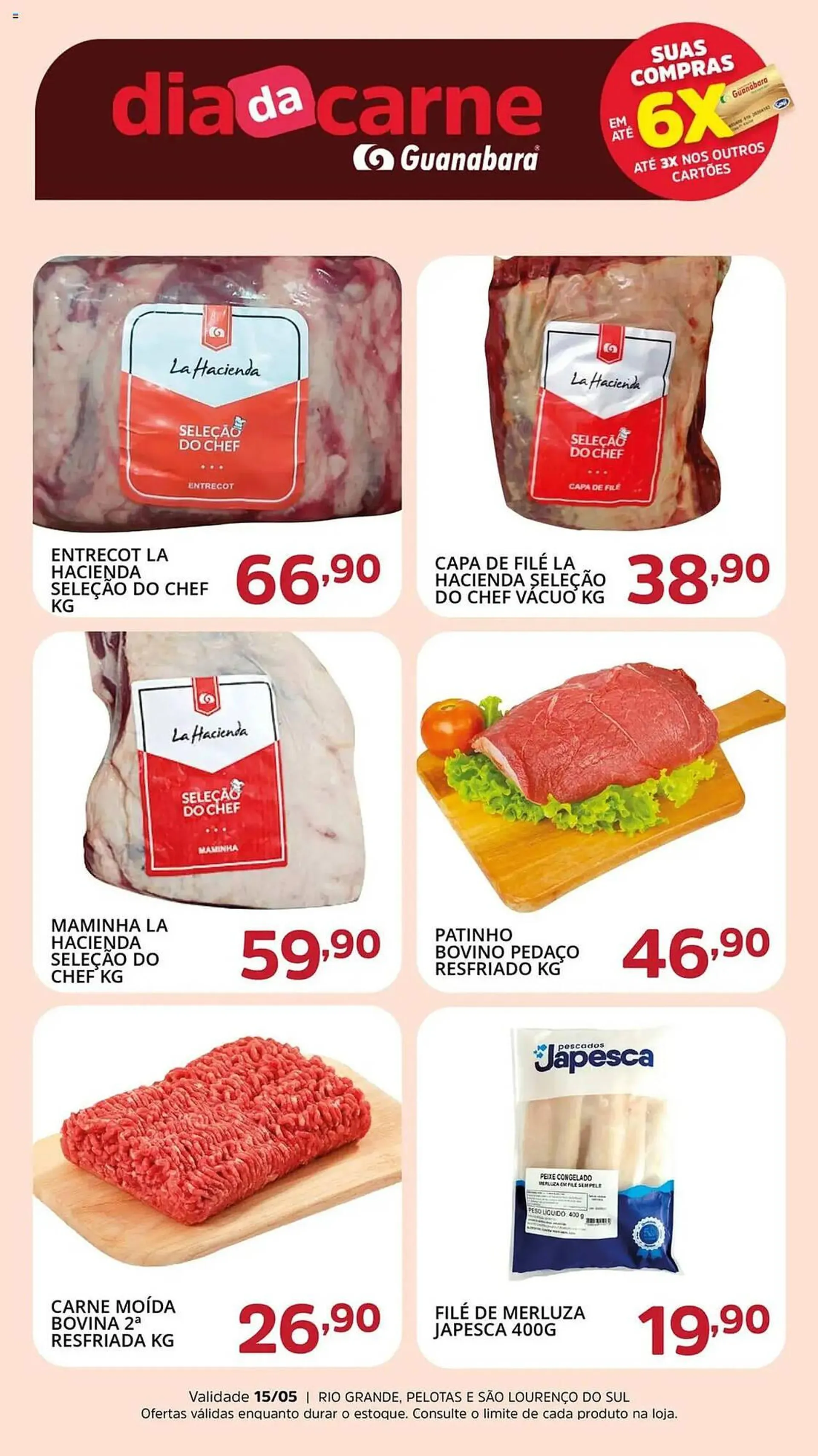 Encarte de Catálogo Supermercados Guanabara 15 de maio até 15 de maio 2025 - Pagina 1