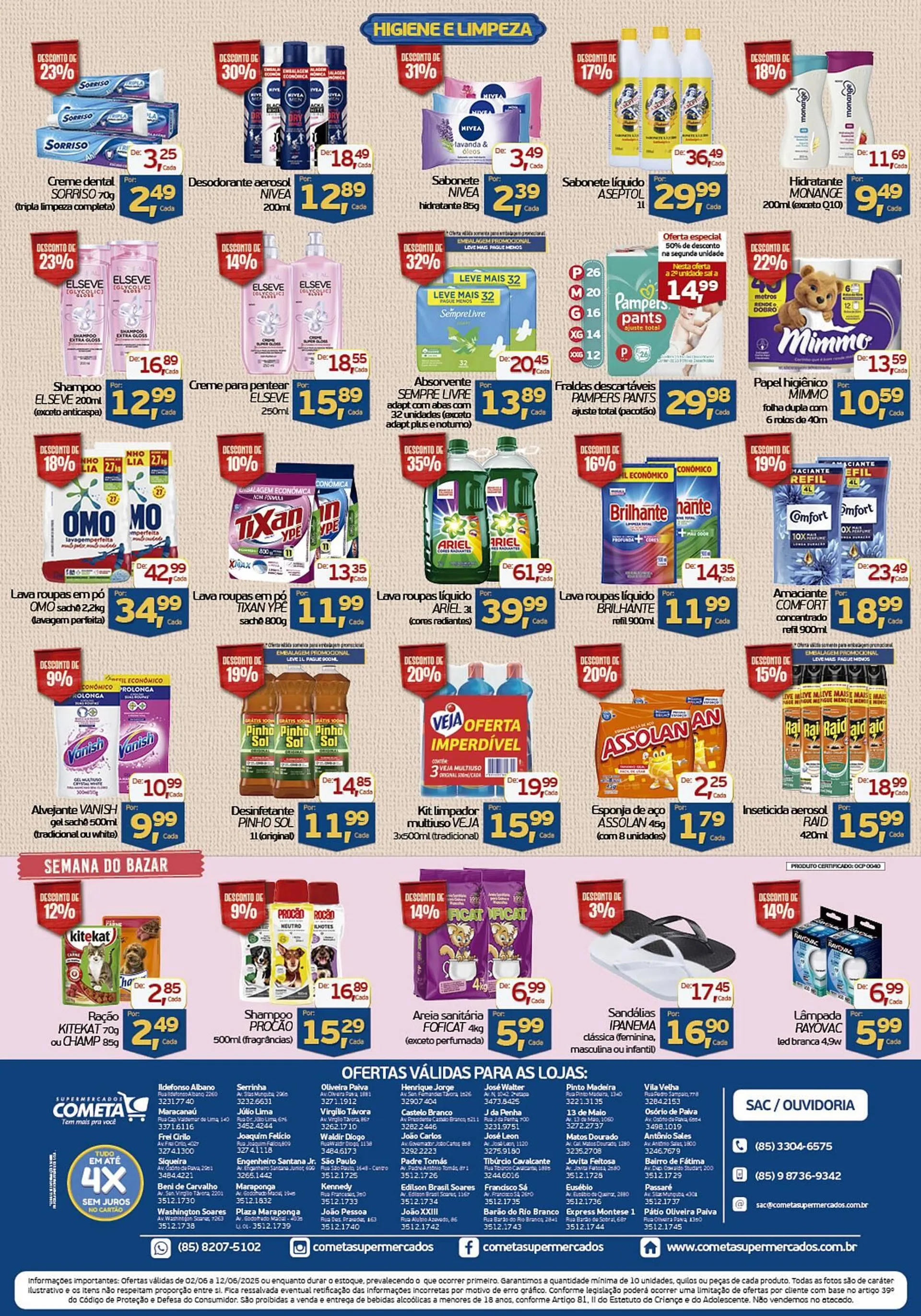 Encarte de Catálogo Cometa Supermercados 2 de junho até 12 de junho 2025 - Pagina 4