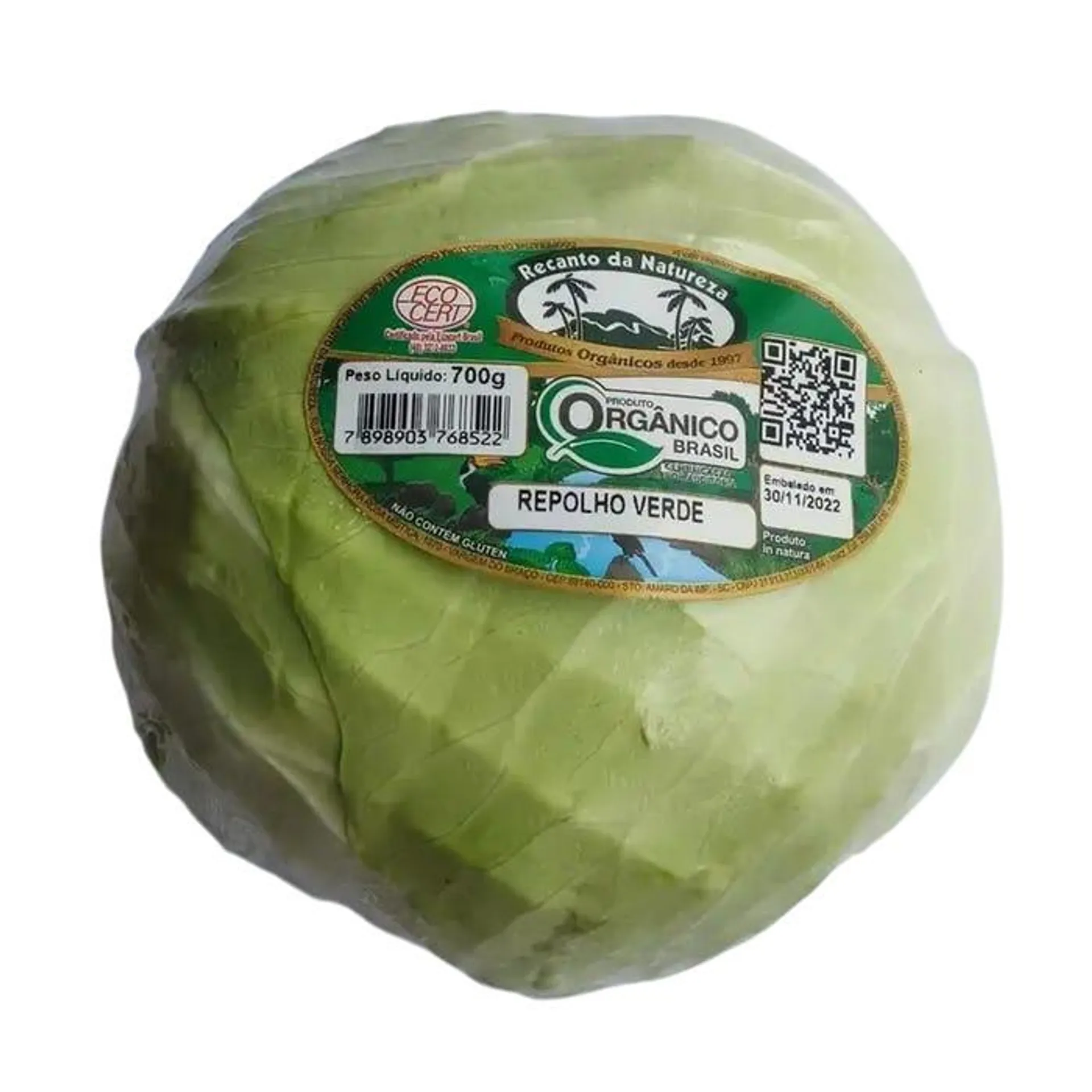 Repolho Verde Orgânico 500g