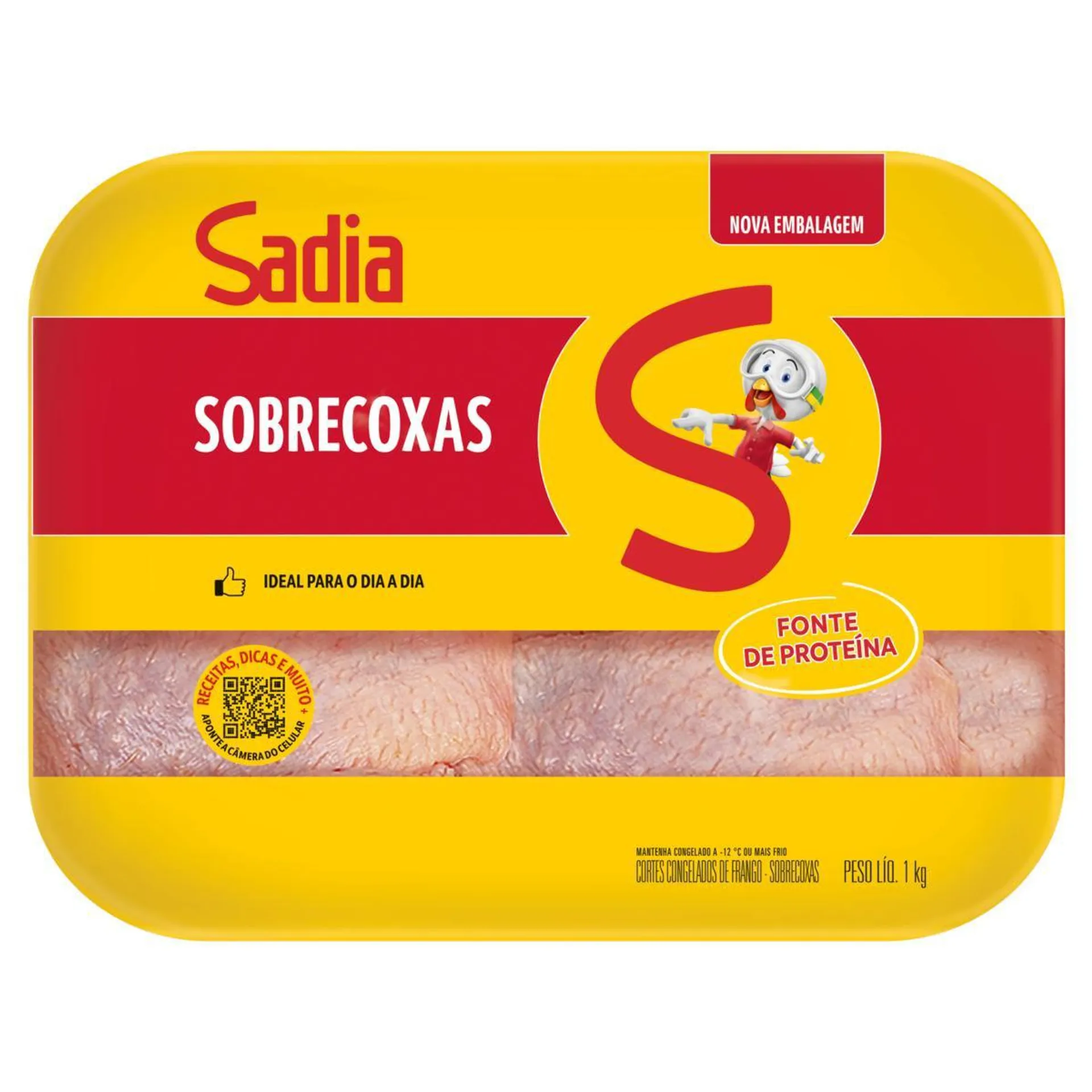 Sobrecoxa Frango Bandeja Sadia 1Kg