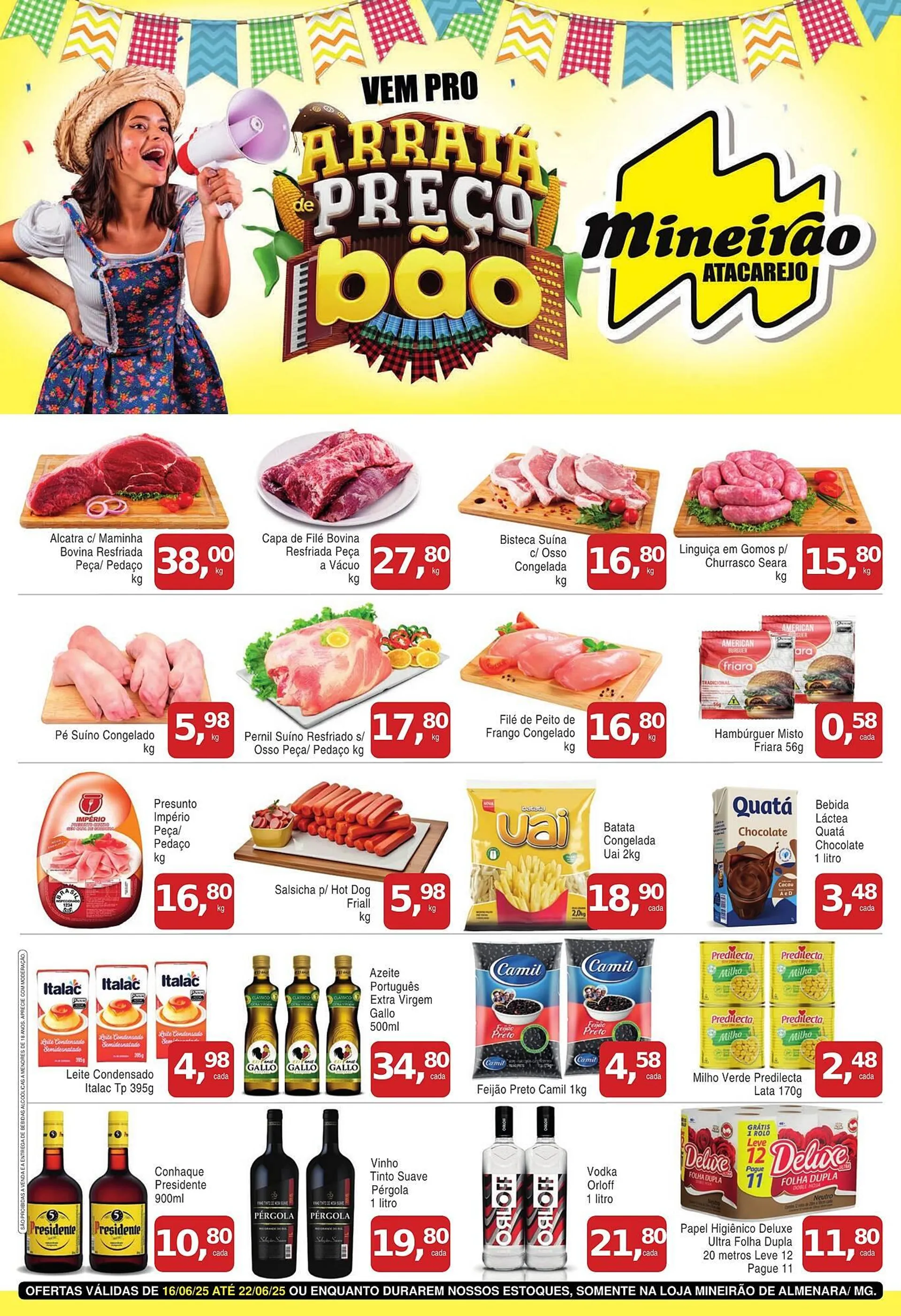 Encarte de Catálogo Mineirão Atacarejo 16 de junho até 22 de junho 2025 - Pagina 1