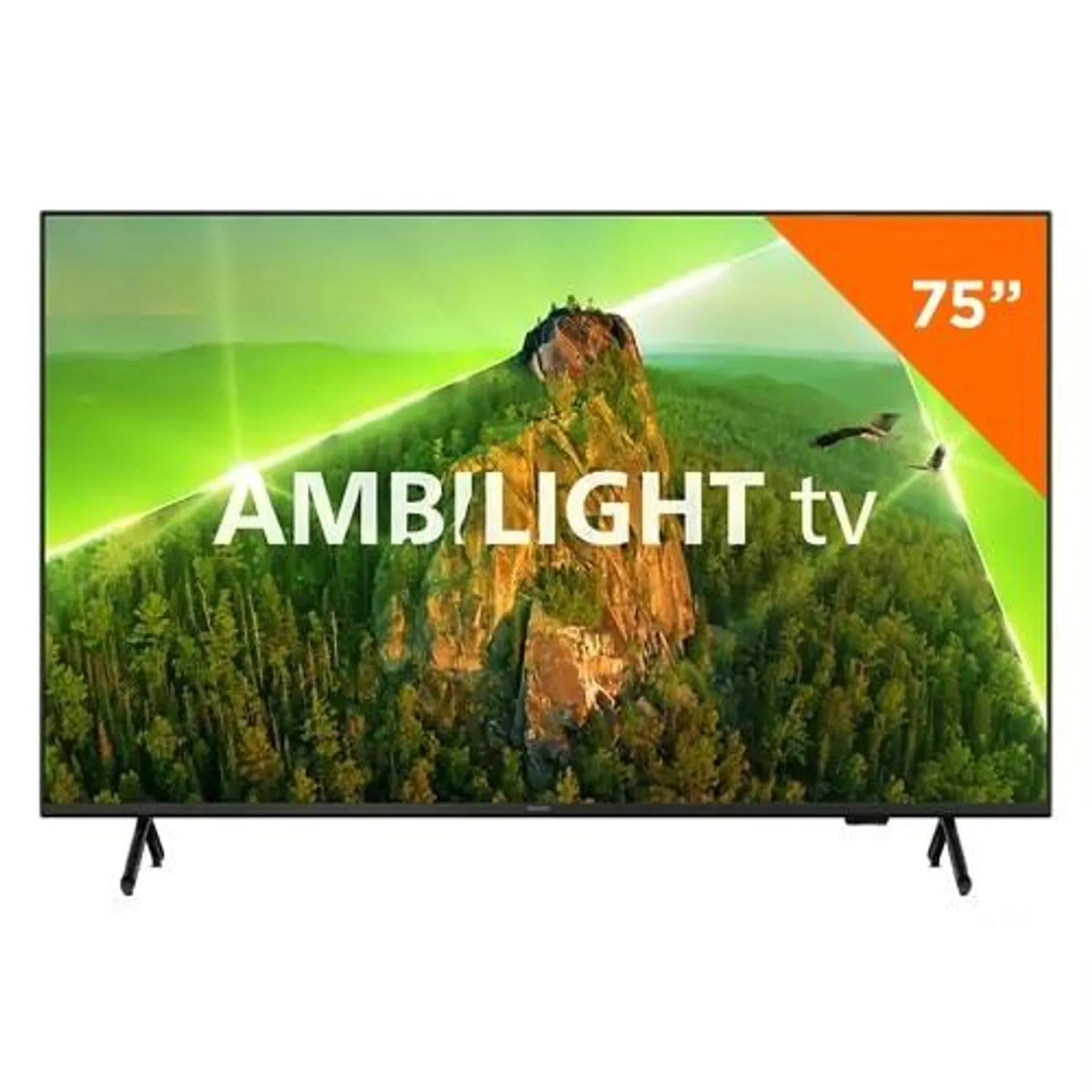 Smart TV Philips 75 polegadas 4K com Ambilight UHD LED, PUG7908/78