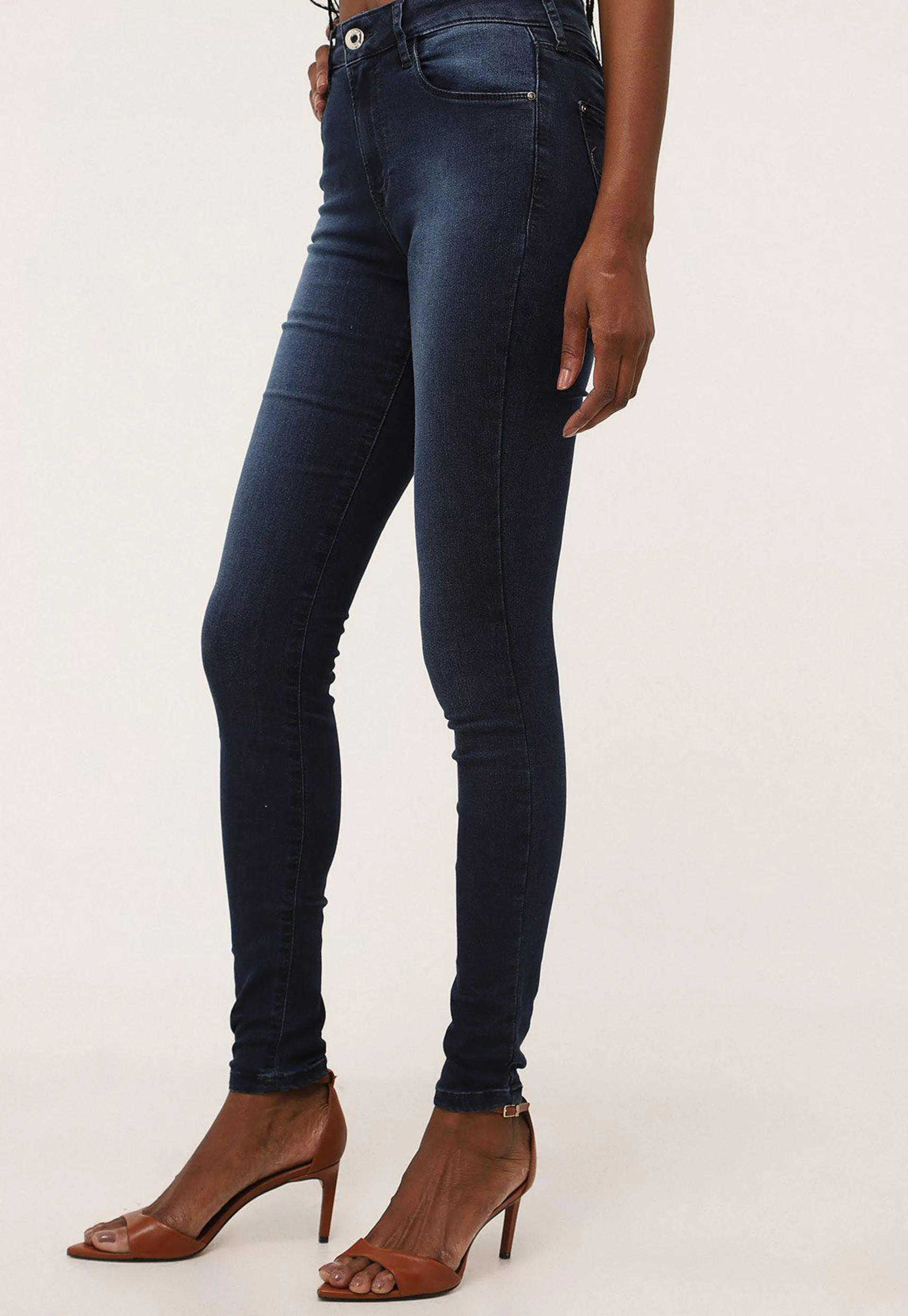 Calça Jeans Lez a Lez Skinny Estonada Azul