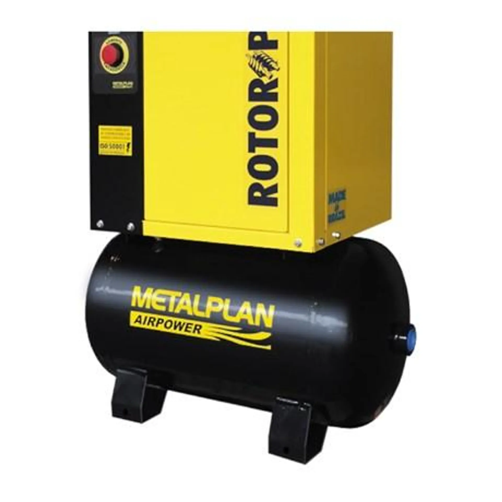 Compressor Parafuso 4HP 20 Pés 7 Bar 70 Litros 220V ROTOR PLUS METALPLAN