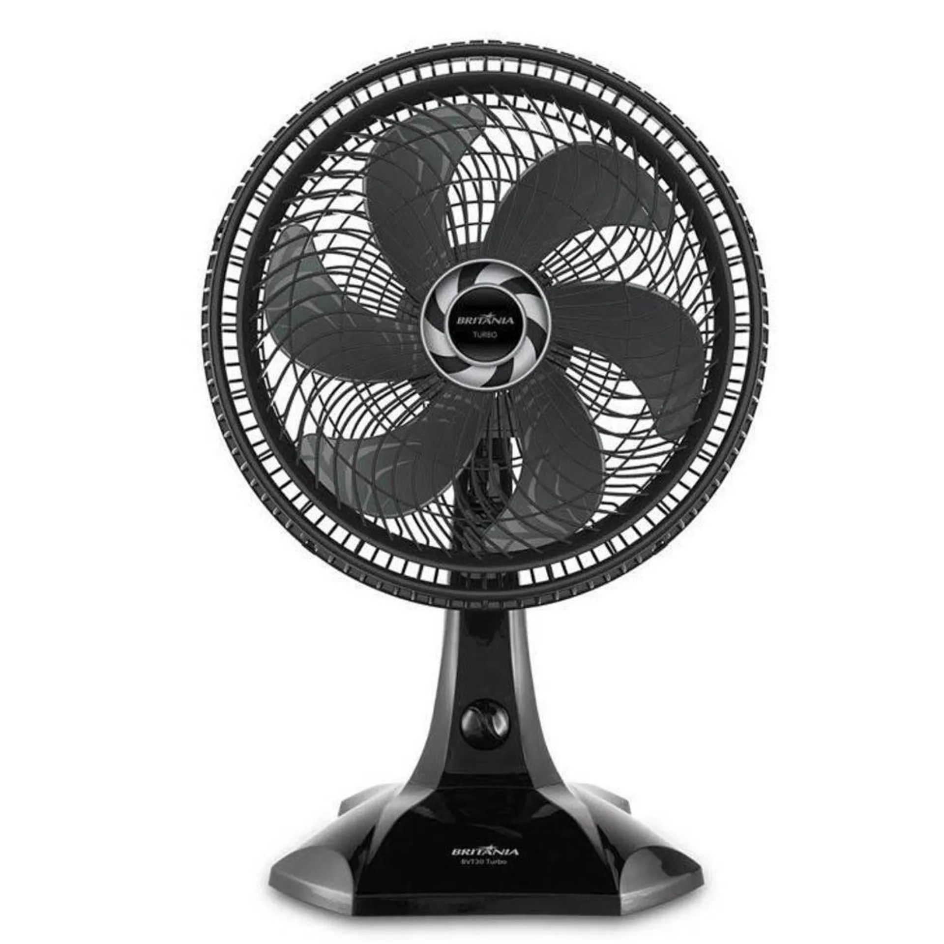 Ventilador Britania BVT30 TURBO, 30cm, 3 vel, 55W, Preto - 220V