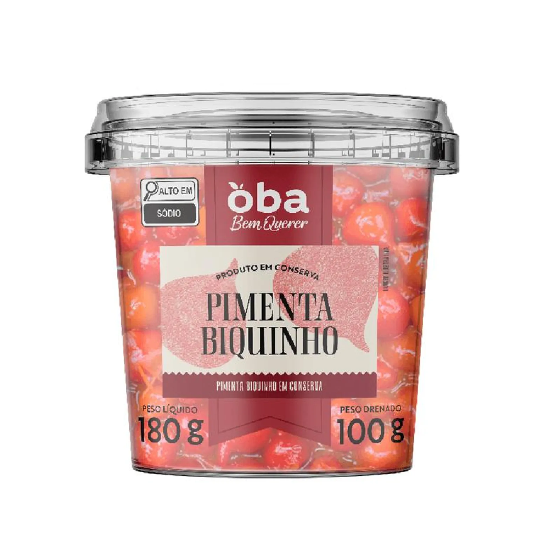 Pimenta Biquinho Em Conserva Oba Bem Querer 100g