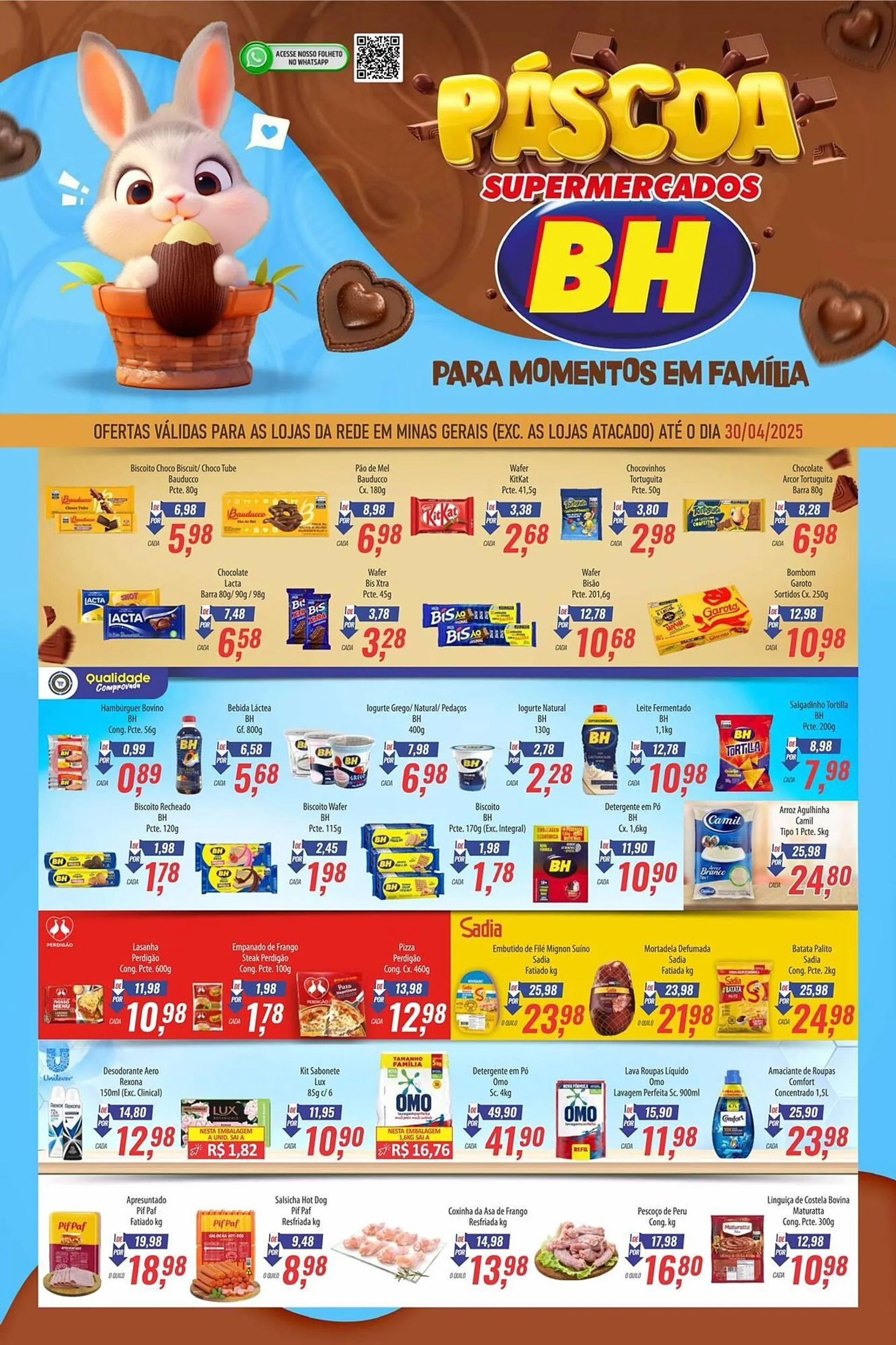 Encarte de Catálogo Supermercados BH 18 de abril até 30 de abril 2025 - Pagina 1