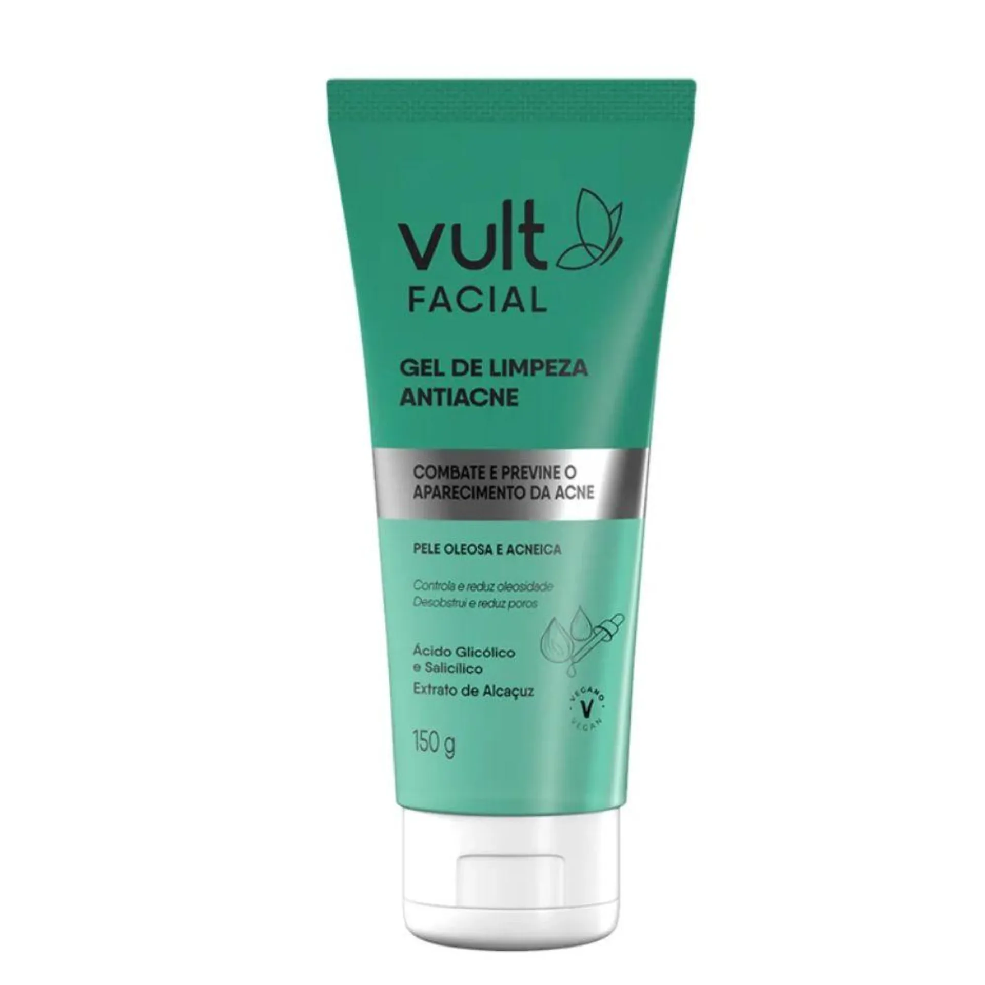 Gel de limpeza facial Vult 150g Antiacne