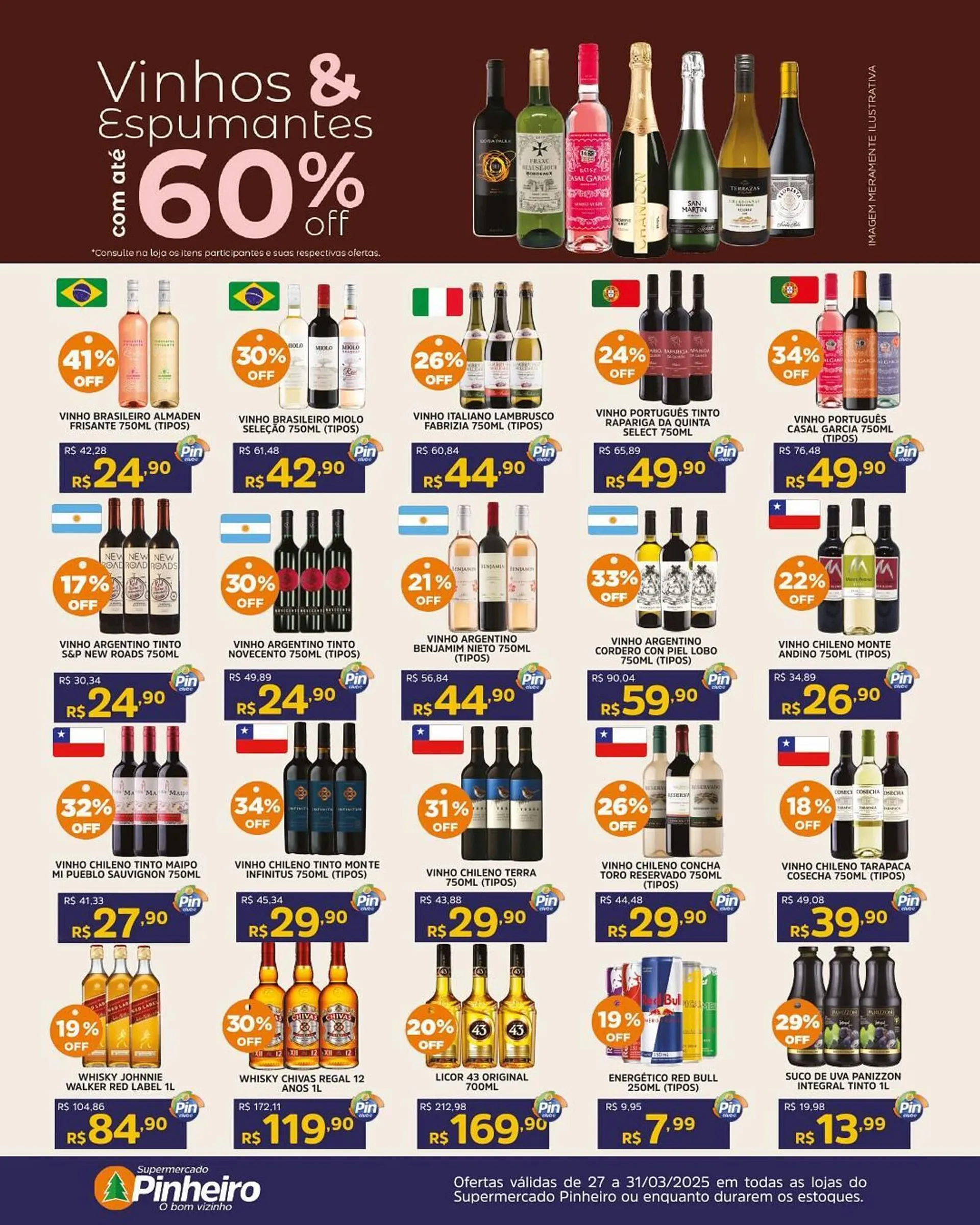 Encarte de Catálogo Pinheiro Supermercado 27 de março até 31 de março 2025 - Pagina 3
