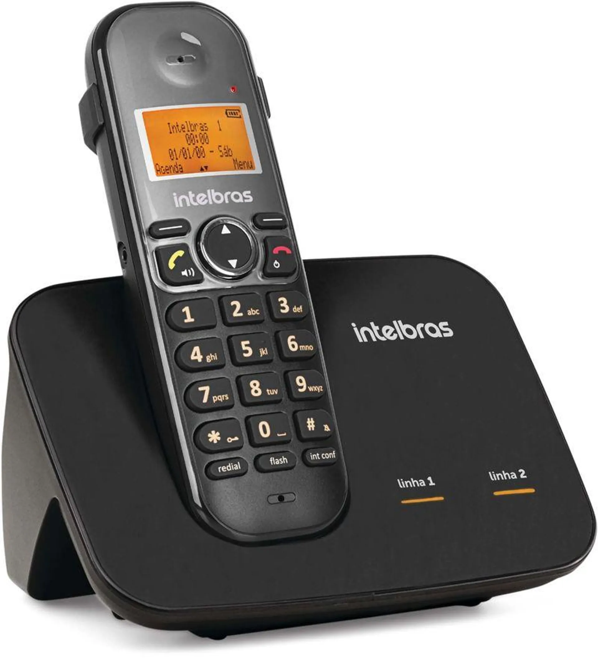 Telefone Fixo Intelbras Sem Fio TS 5150 Preto