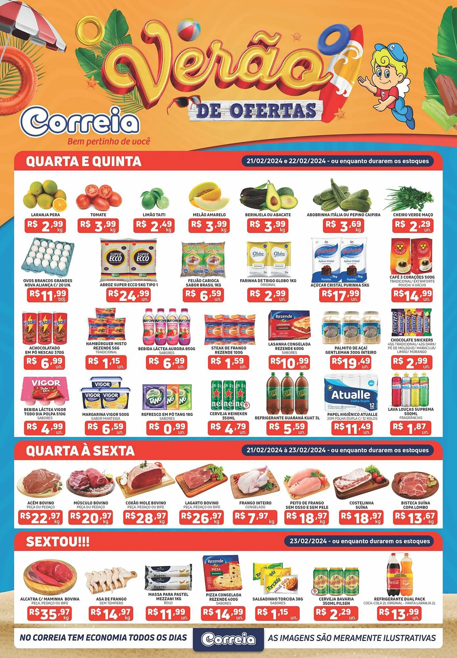 Encarte de Catálogo Supermercados Correia 20 de fevereiro até 23 de fevereiro 2024 - Pagina 