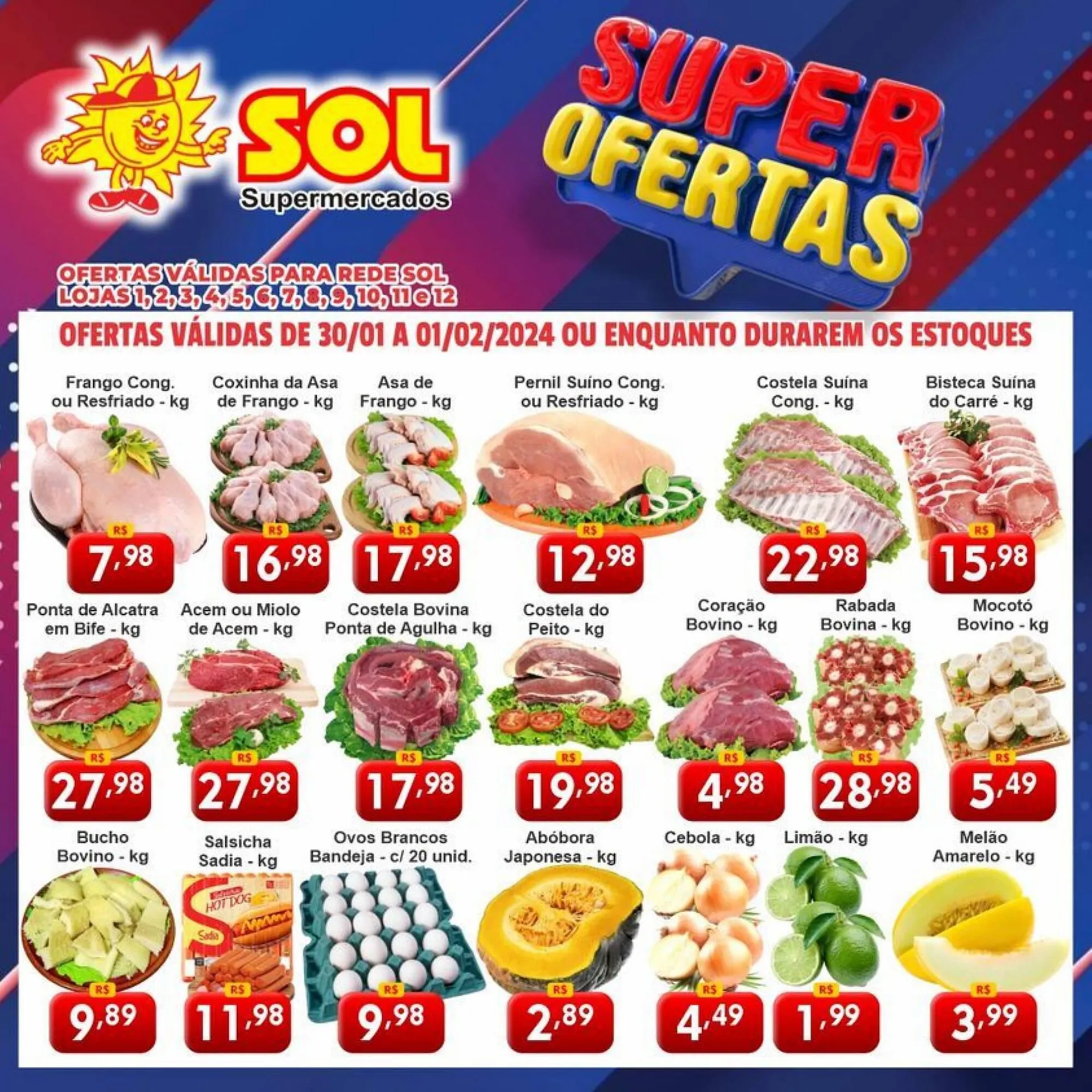 Encarte de Catálogo Sol Supermercados 30 de janeiro até 1 de fevereiro 2024 - Pagina 