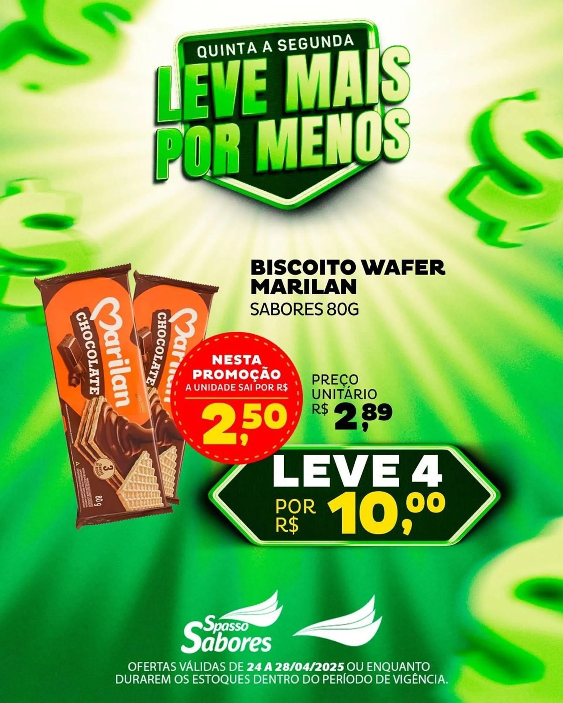 Encarte de Catálogo Spasso Sabores 24 de abril até 28 de abril 2025 - Pagina 8