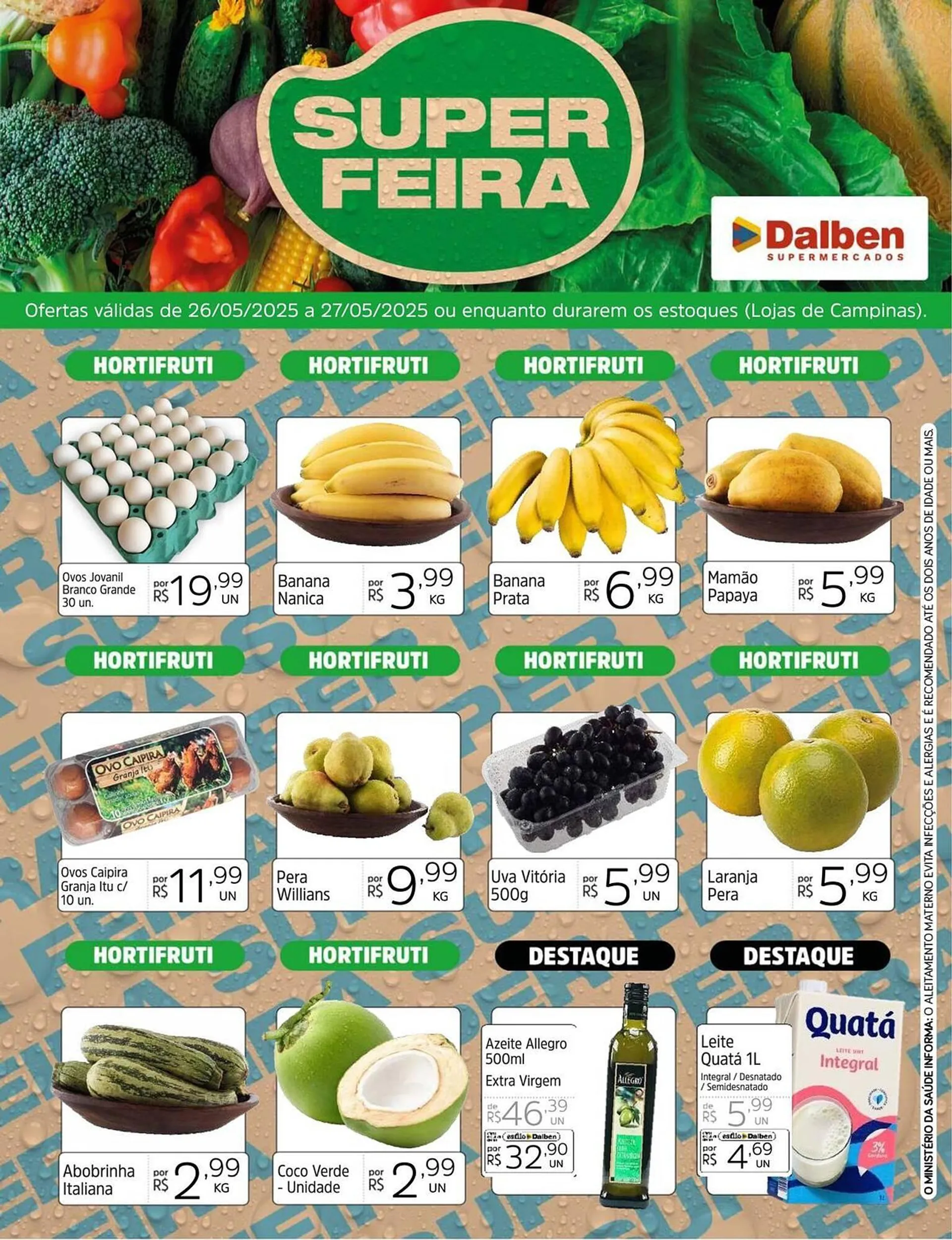 Encarte de Catálogo Supermercado Dalben 26 de maio até 27 de maio 2025 - Pagina 1