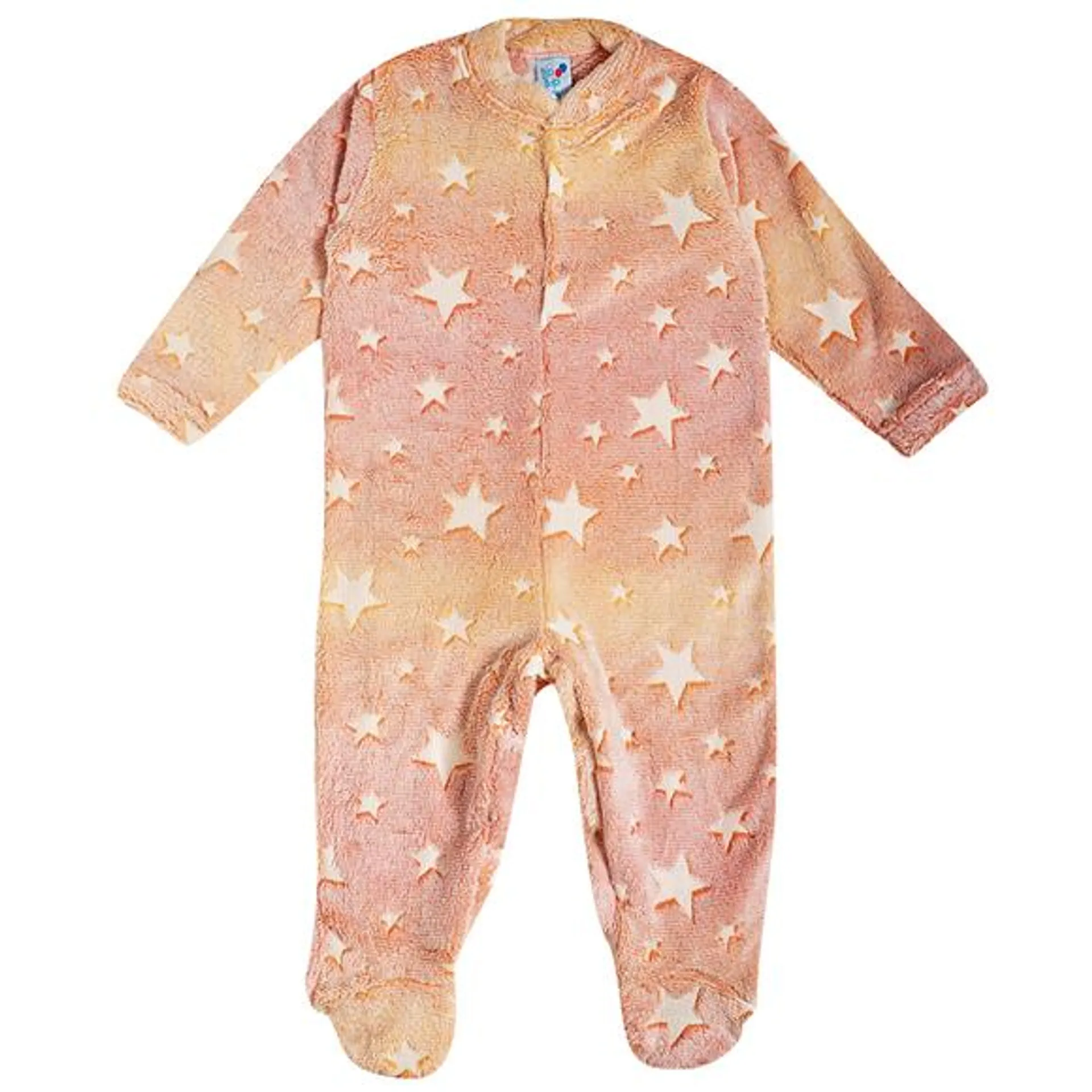 Pijama macacão estrelinhas pelúcia brilha no escuro toddler tip top