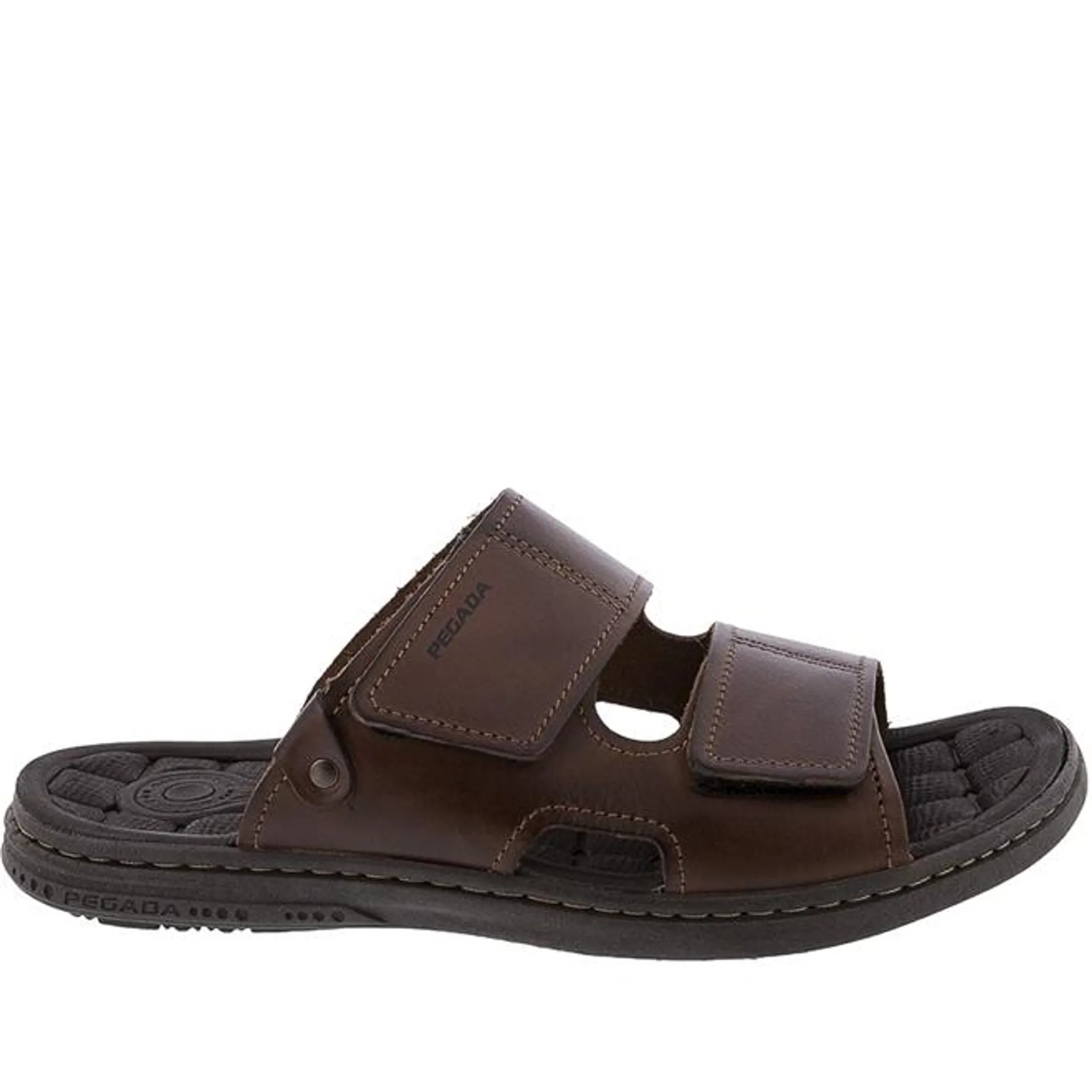 Chinelo Pegada Couro Marrom